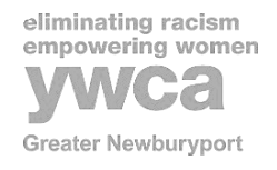 YWCA Greater Newburyport logo — BSP community partner