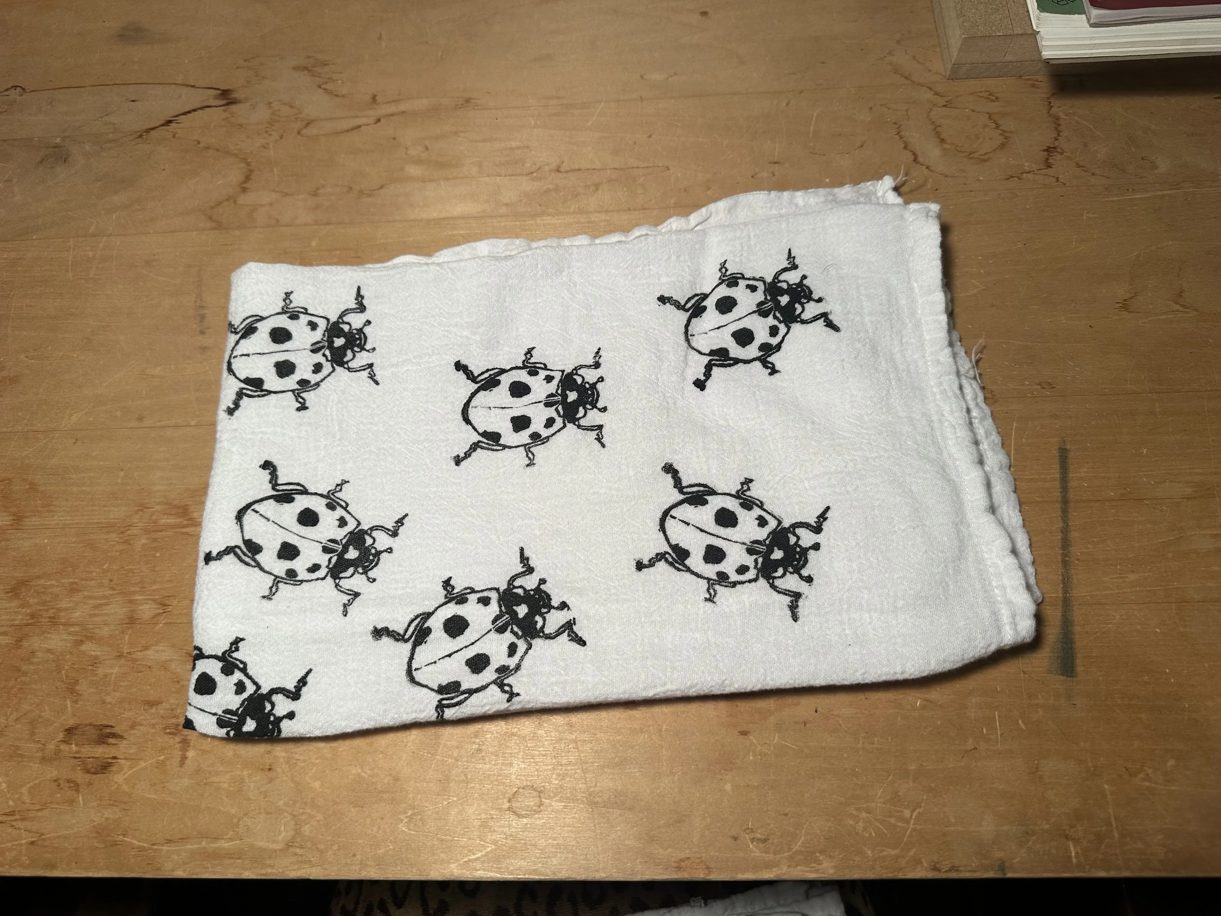 Luck be a Lady(bug) Tea Towel