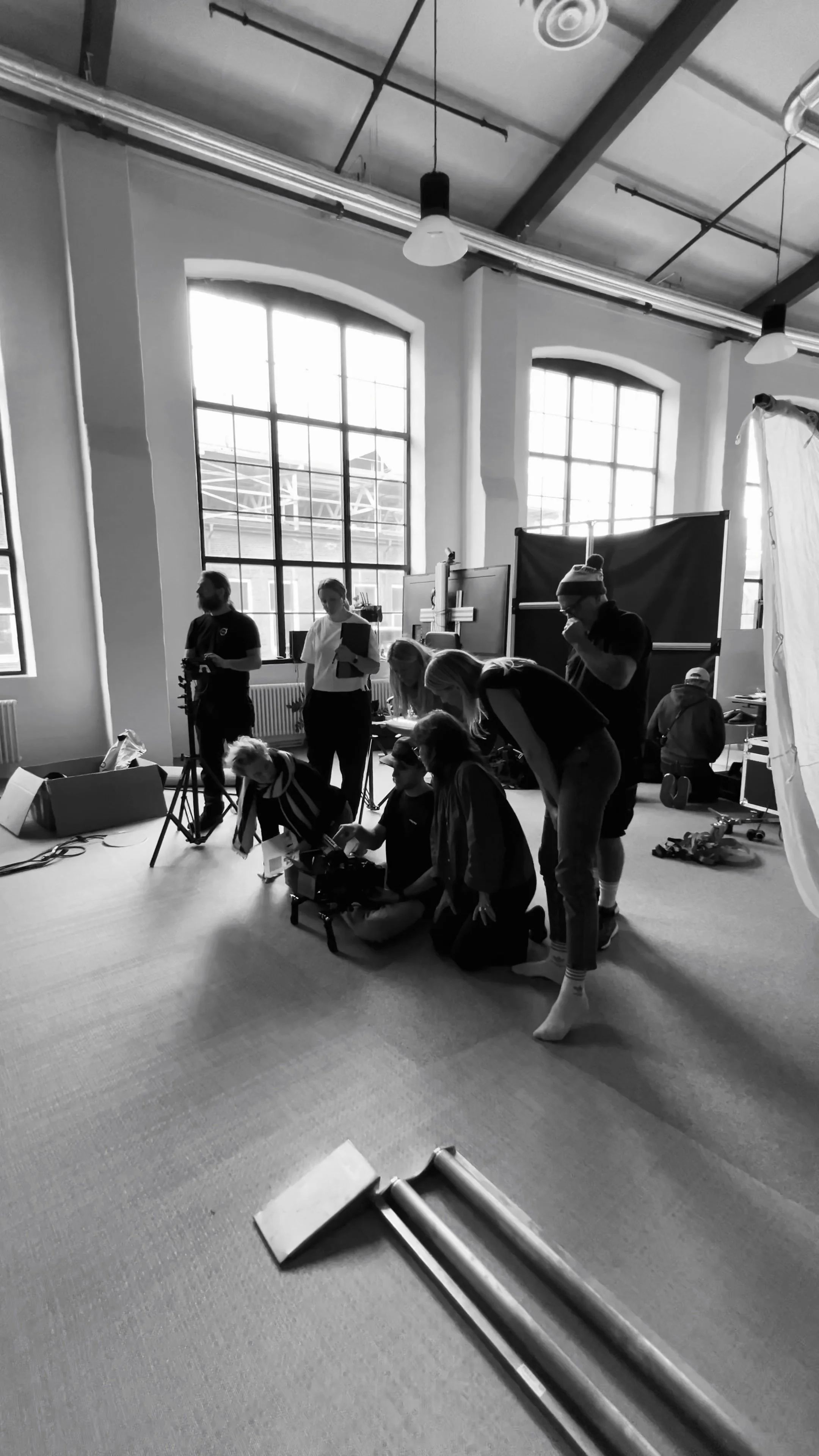 Behind the scenes på en filminspelning