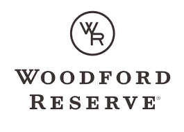 Logo for Woodford Reserve featuring stylized initials WR inside a circle above the company name.