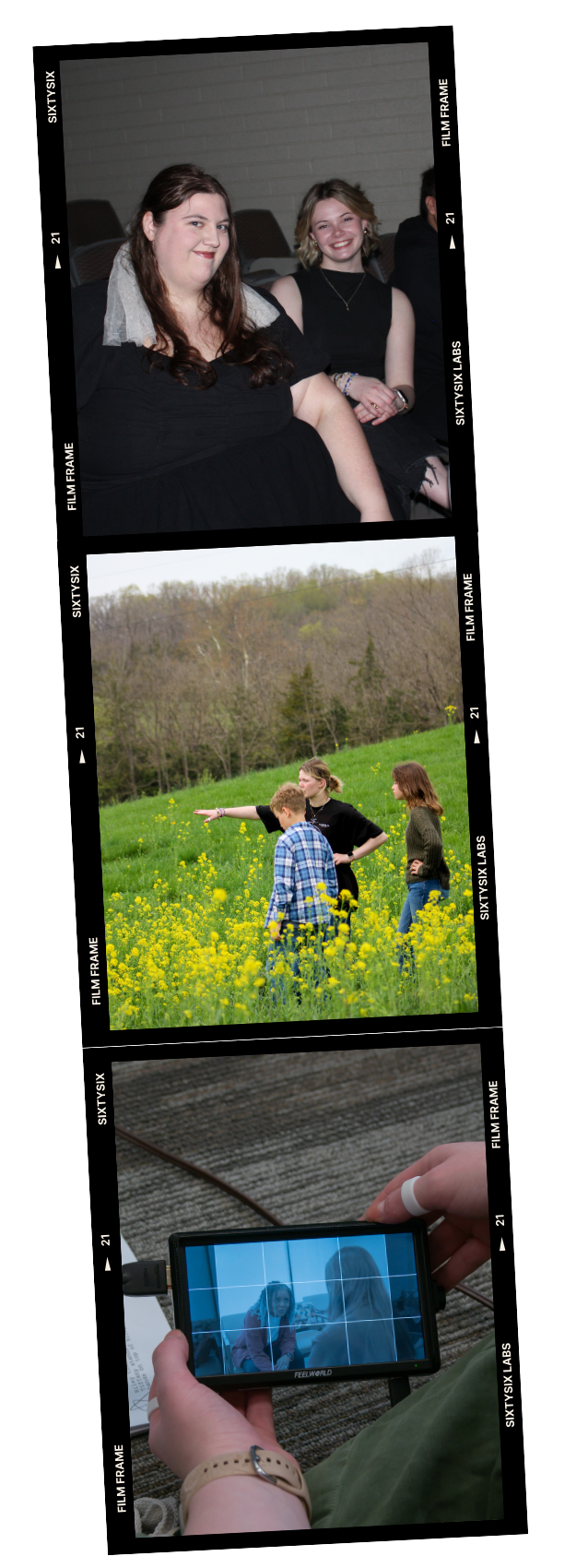 Ryan Garner and Jamie Eckhoff directing on set for a Good Fortune Pictures production in New York