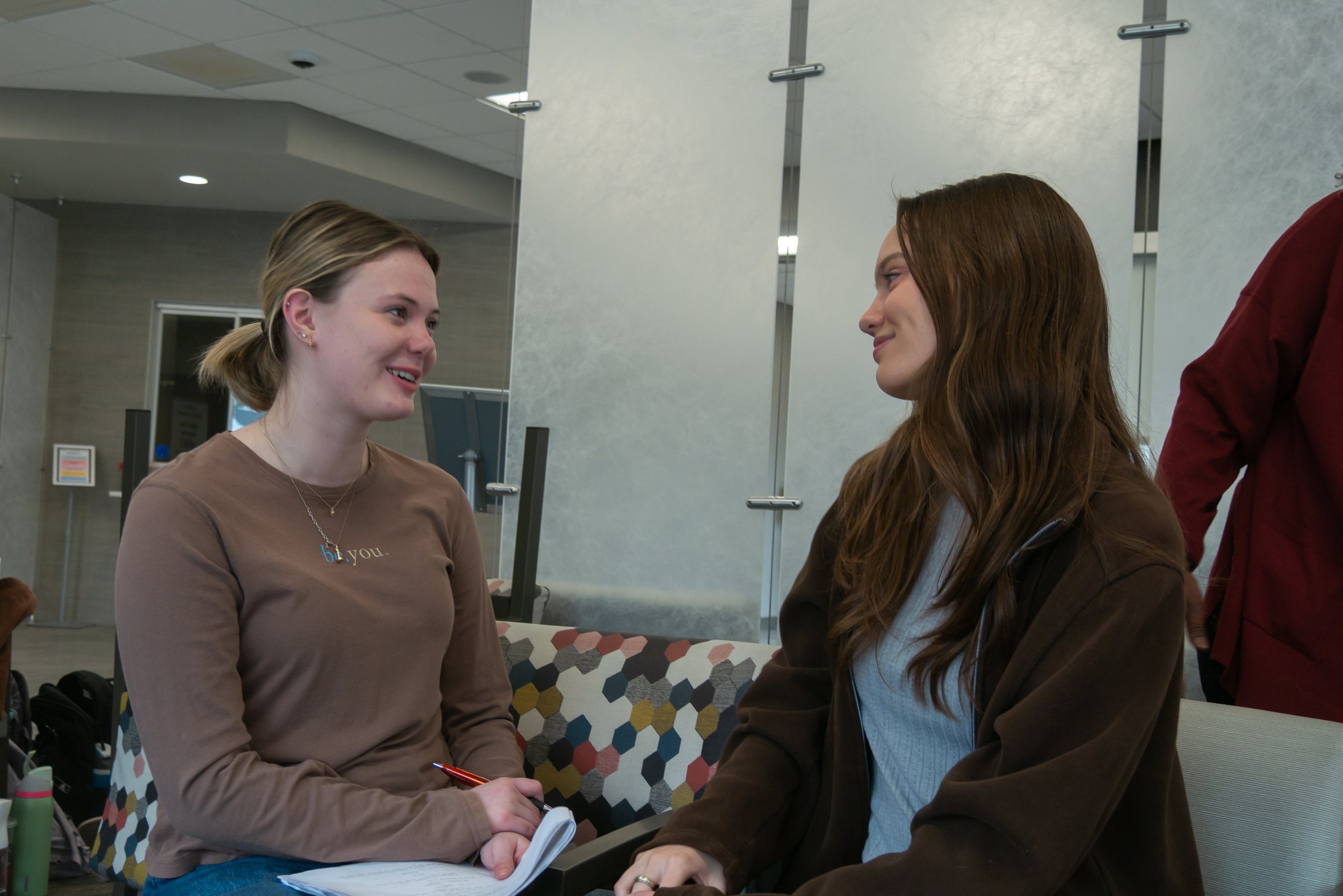Ryan Garner directing the actors behind the scenes during the filming of Waiting Room, a film by Good Fortune Pictures