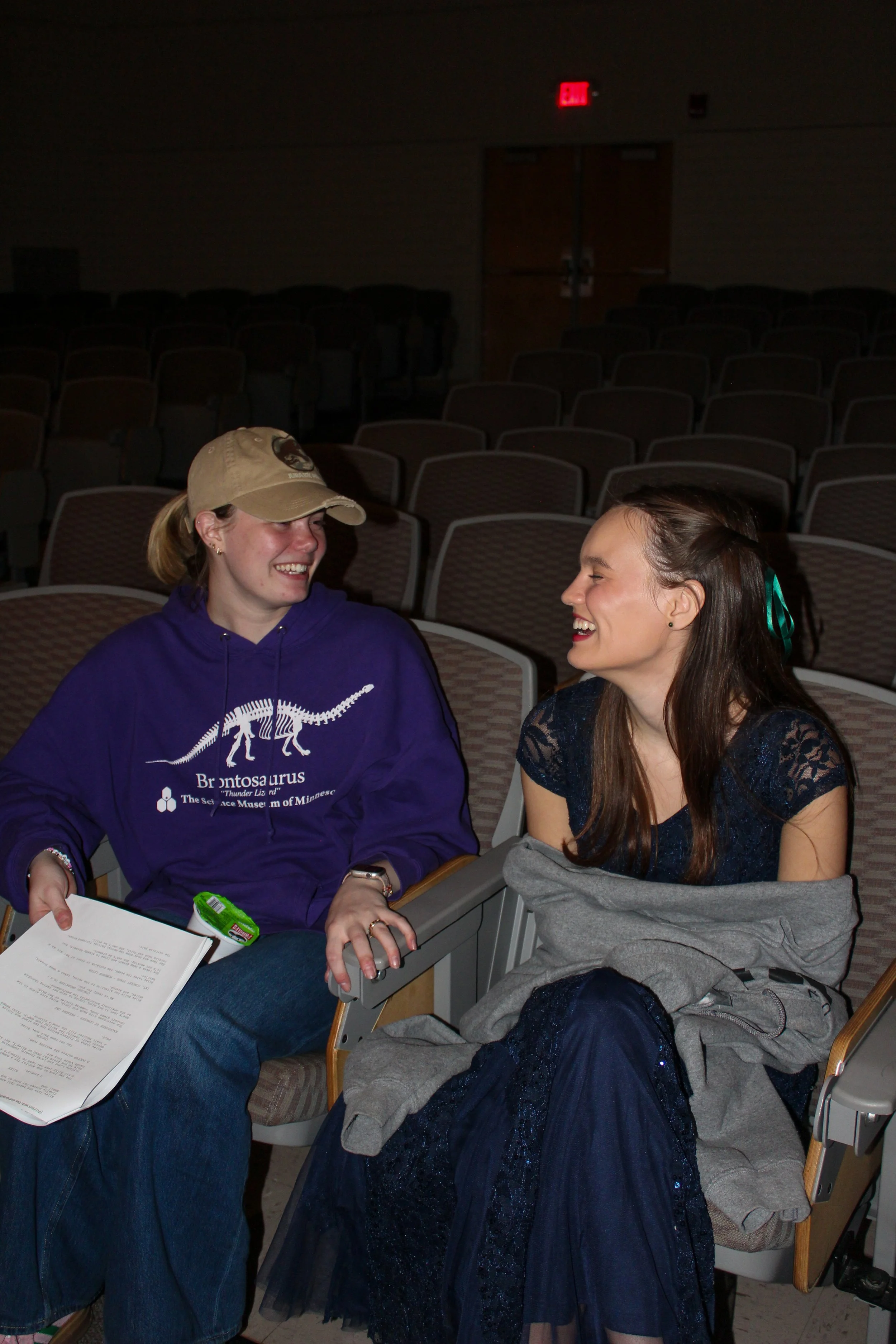 Ryan Garner and Jamie Eckhoff directing on set for a Good Fortune Pictures production in New York