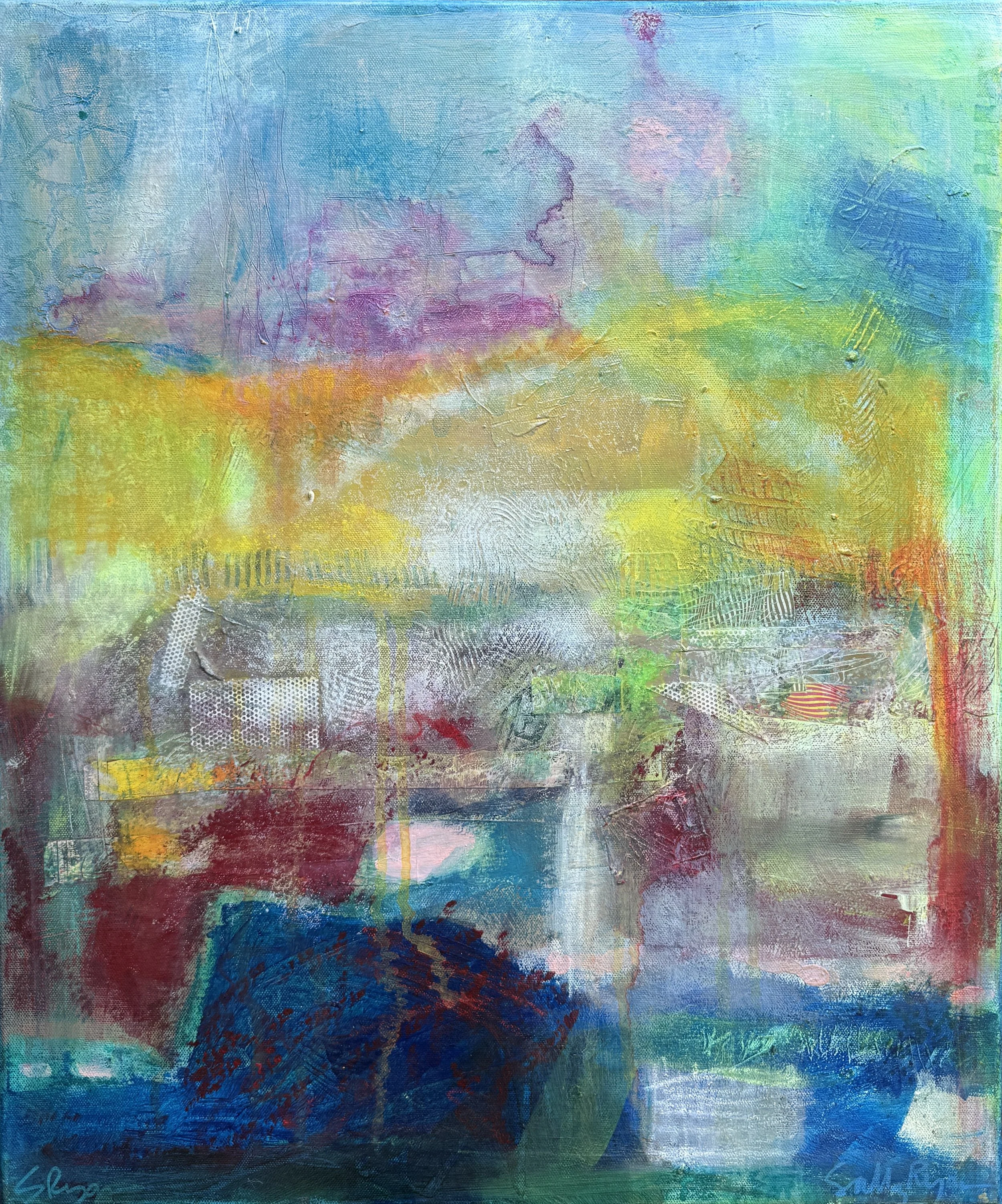 "Window View," 20"x24", Acrylic & Mixed Media, $425