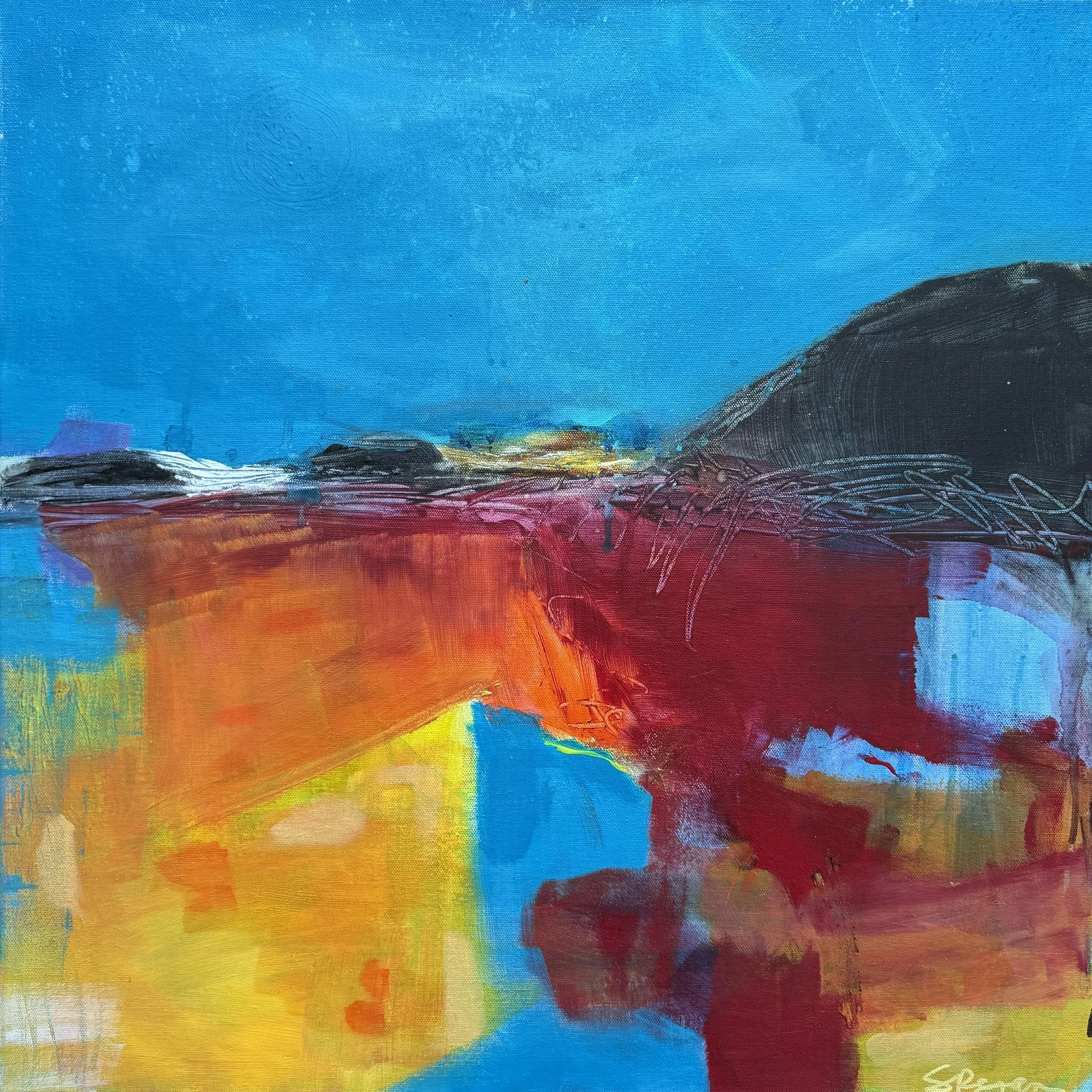 "Santa Fe #1," 24"x24", Acrylic & Mixed Media, $525