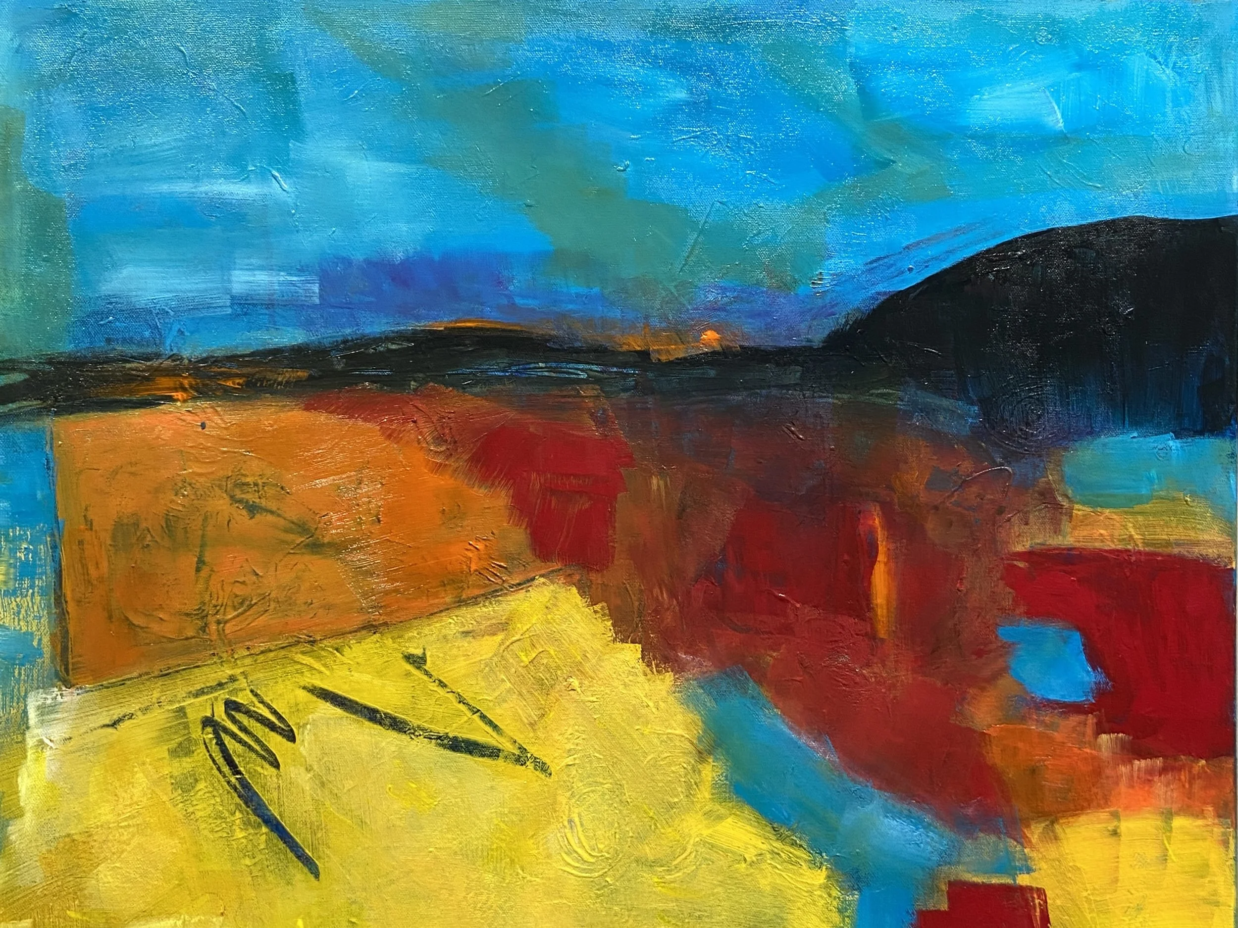 "Santa Fe #2," 24"x24", Acrylic, $525