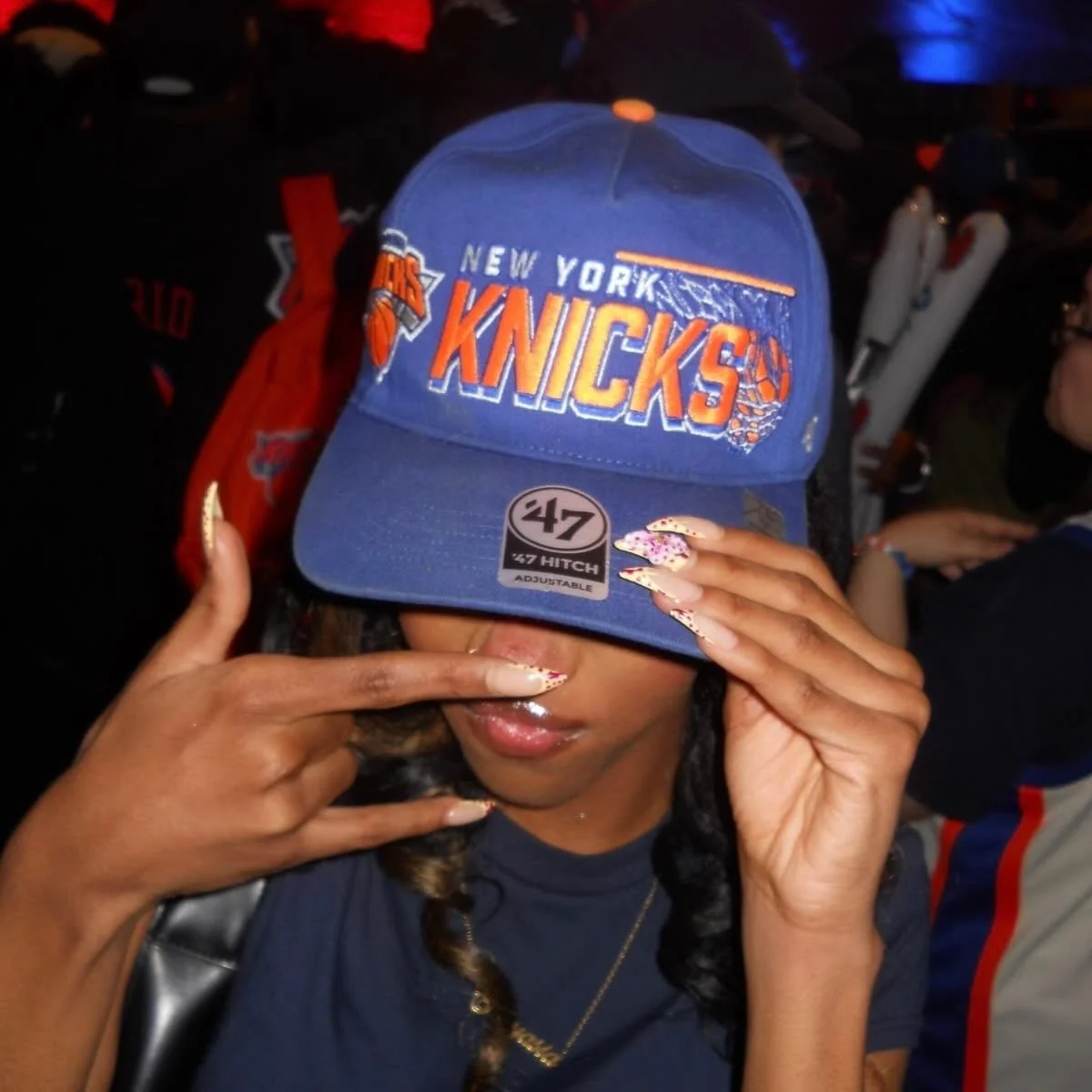 Couldn&rsquo;t be more proud to be from NY! 💙🧡

#Knicksin5 #rihanna #jordyn #teyannataylor #spikelee