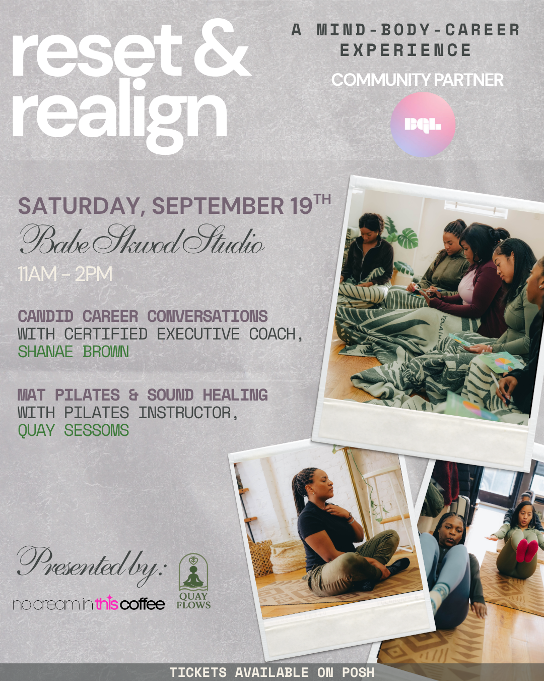 Reset & Realign: A Mind-Body-Career Experience