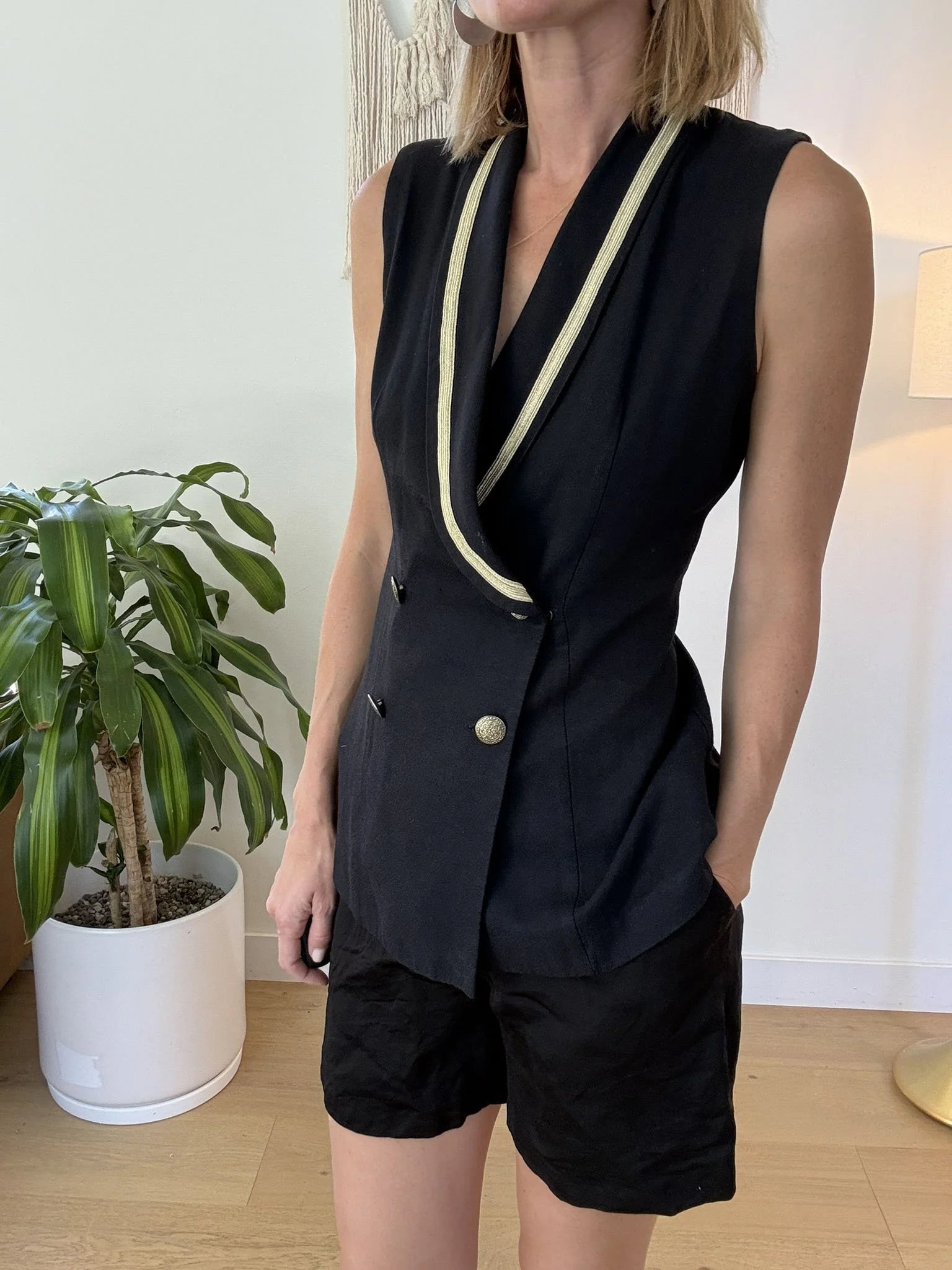 Navy and gold vest modeled.jpg