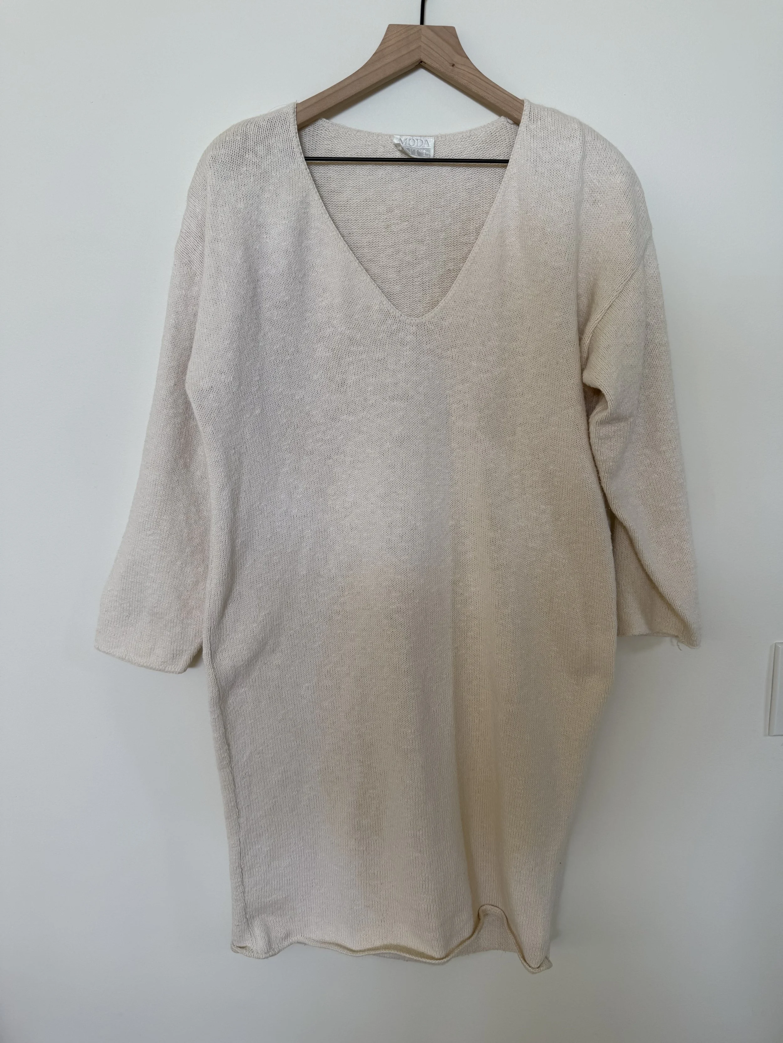 1990s Terry Cotton Sweater Dress