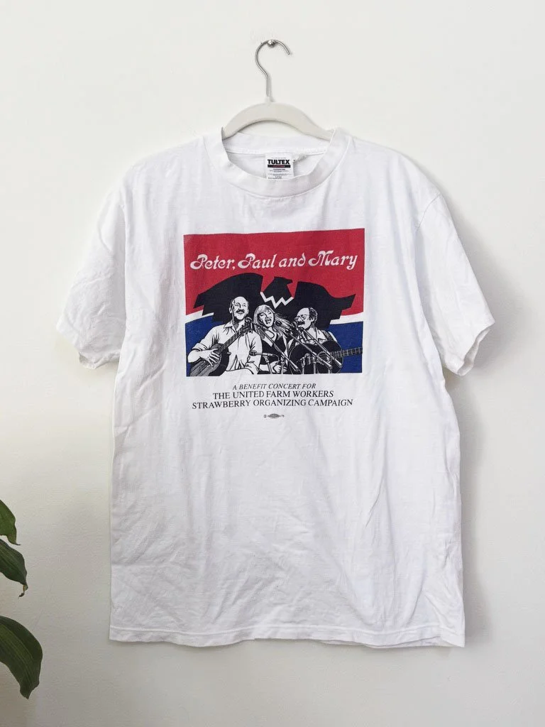 1990s Peter, Paul, & Mary Strawberry Campaign Tee