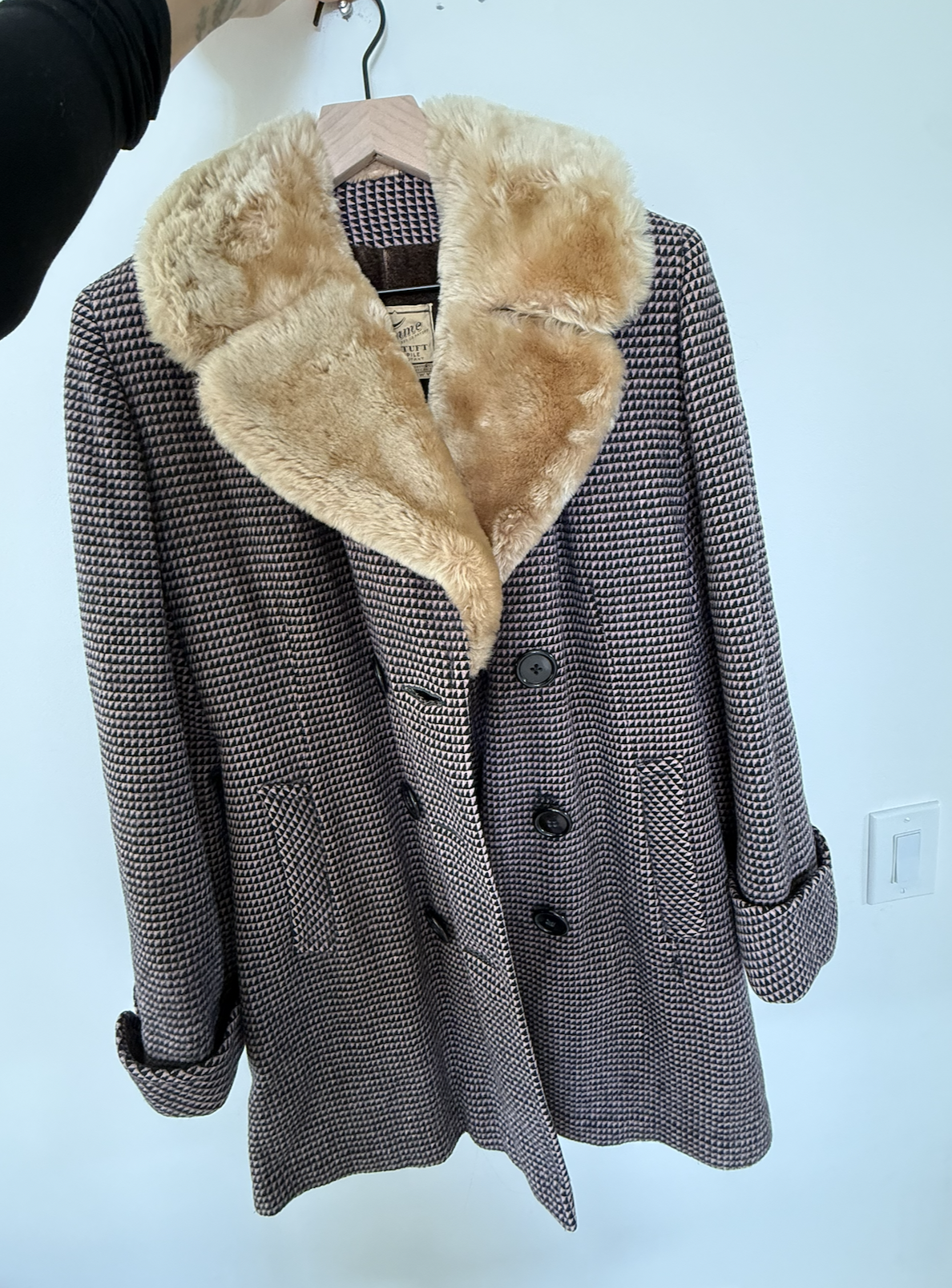 1950s Timme & Son Alpaca Pile Overcoat