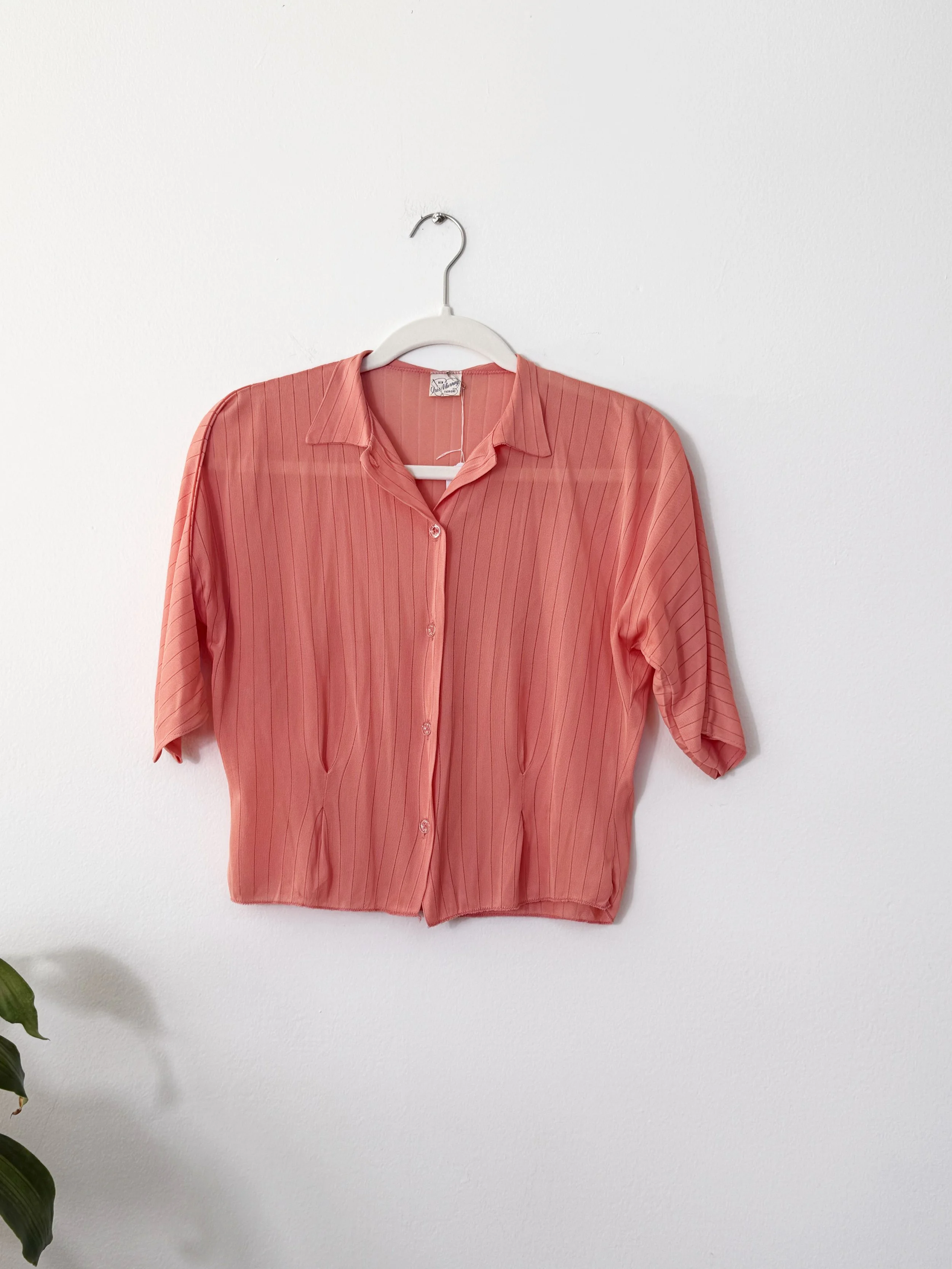 1940s Peach Blouse