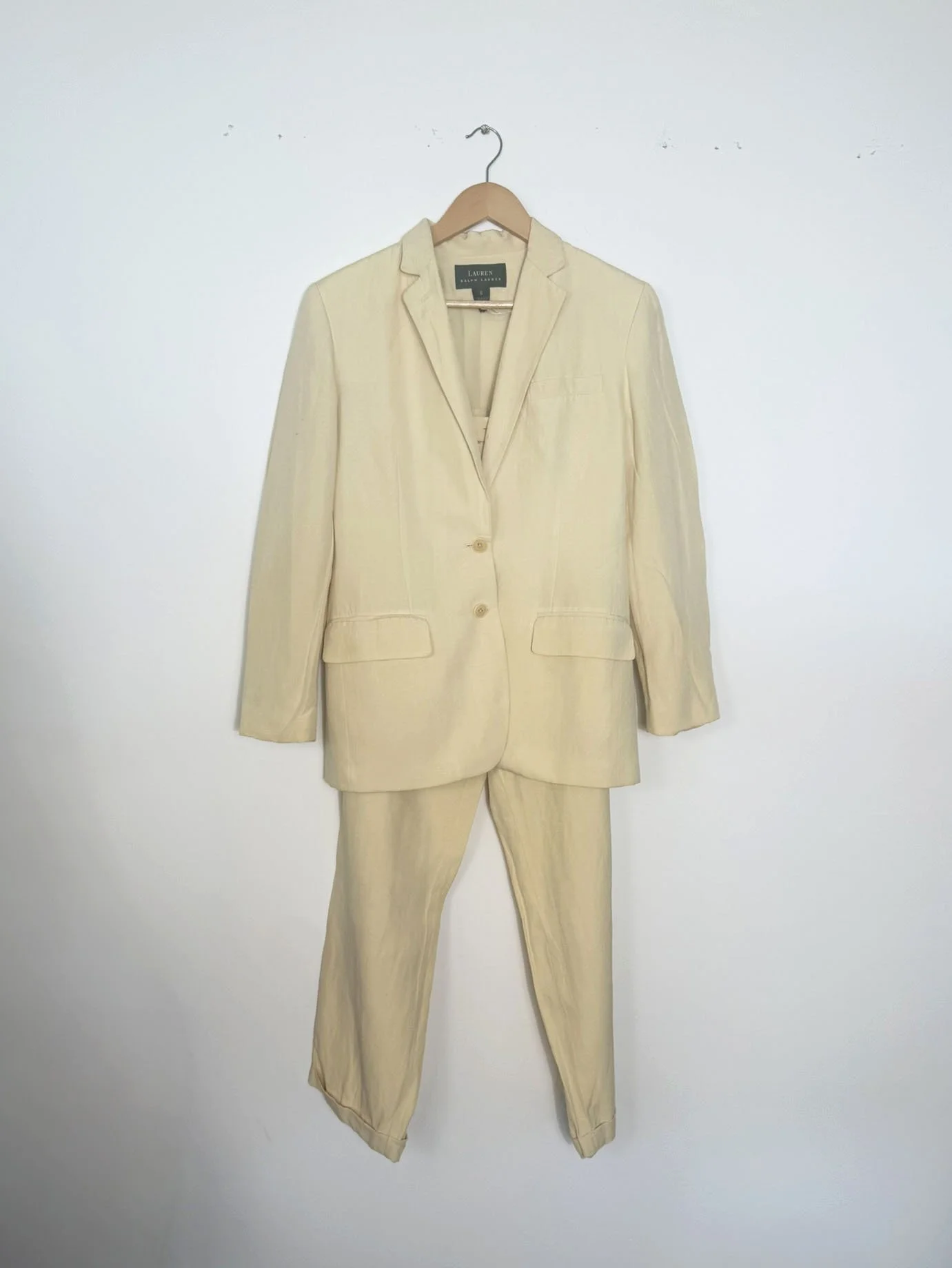 1990s Ralph Lauren Silk & Linen Suit