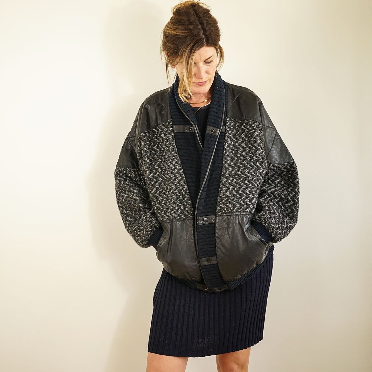 oversized leather and woven jacket.jpg
