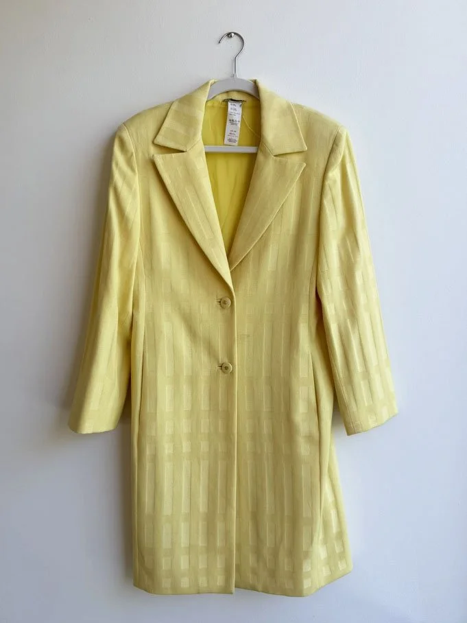 Gianni Versace Yellow Coat