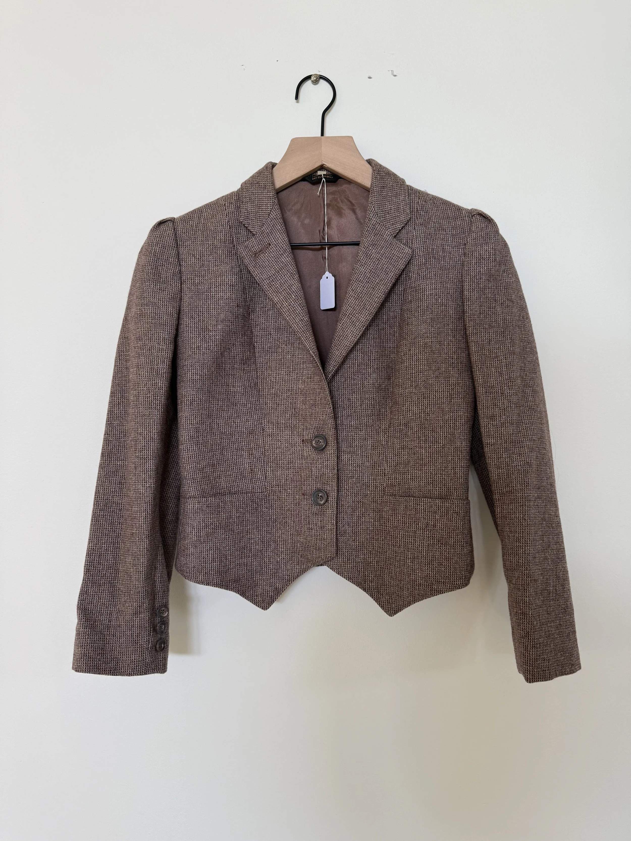 1970s Tweed Brown Blazer