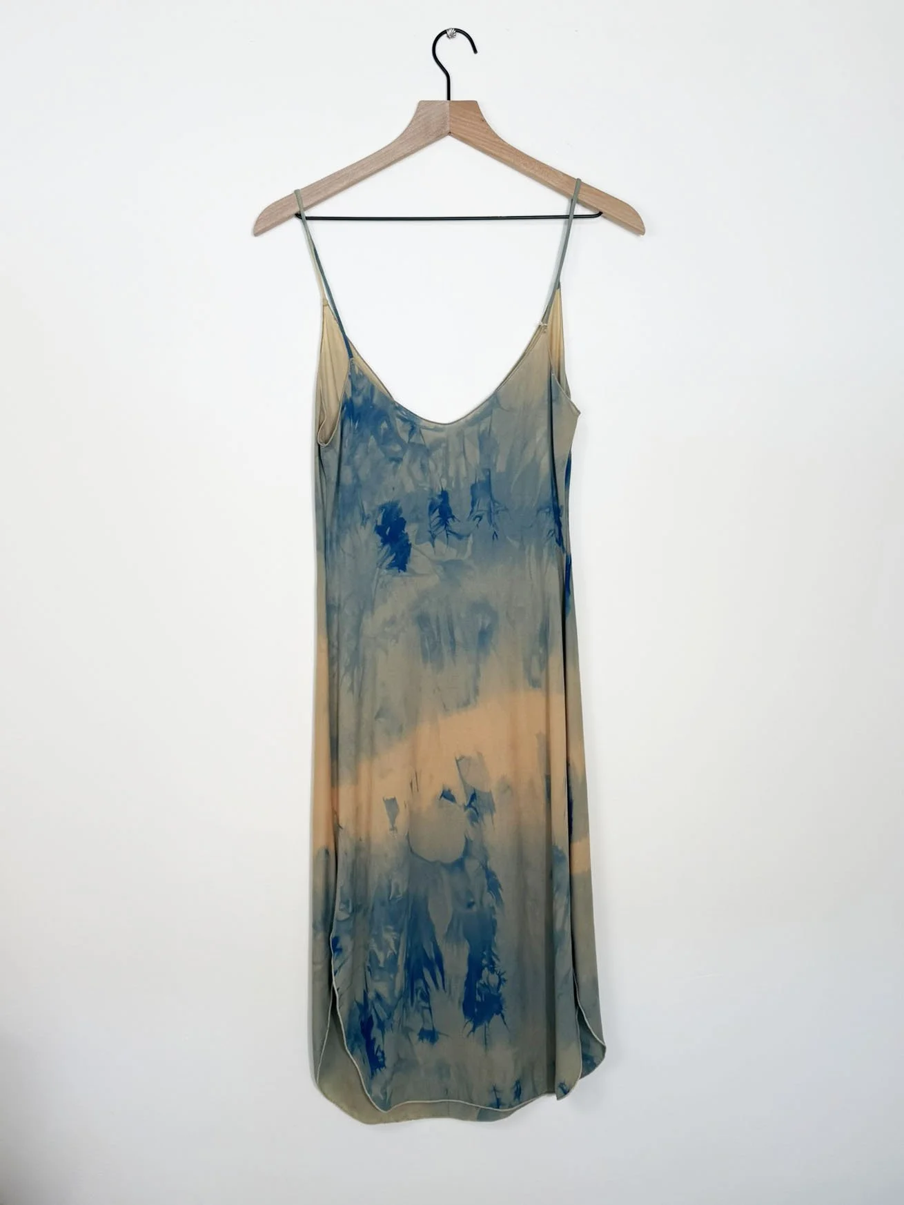 Y2K Tie-Dye Silk Slip Dress