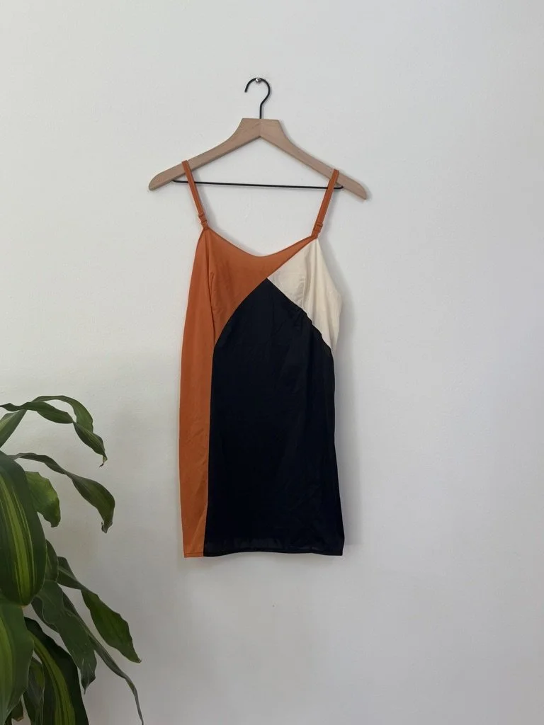 1960s Colorblock Slip