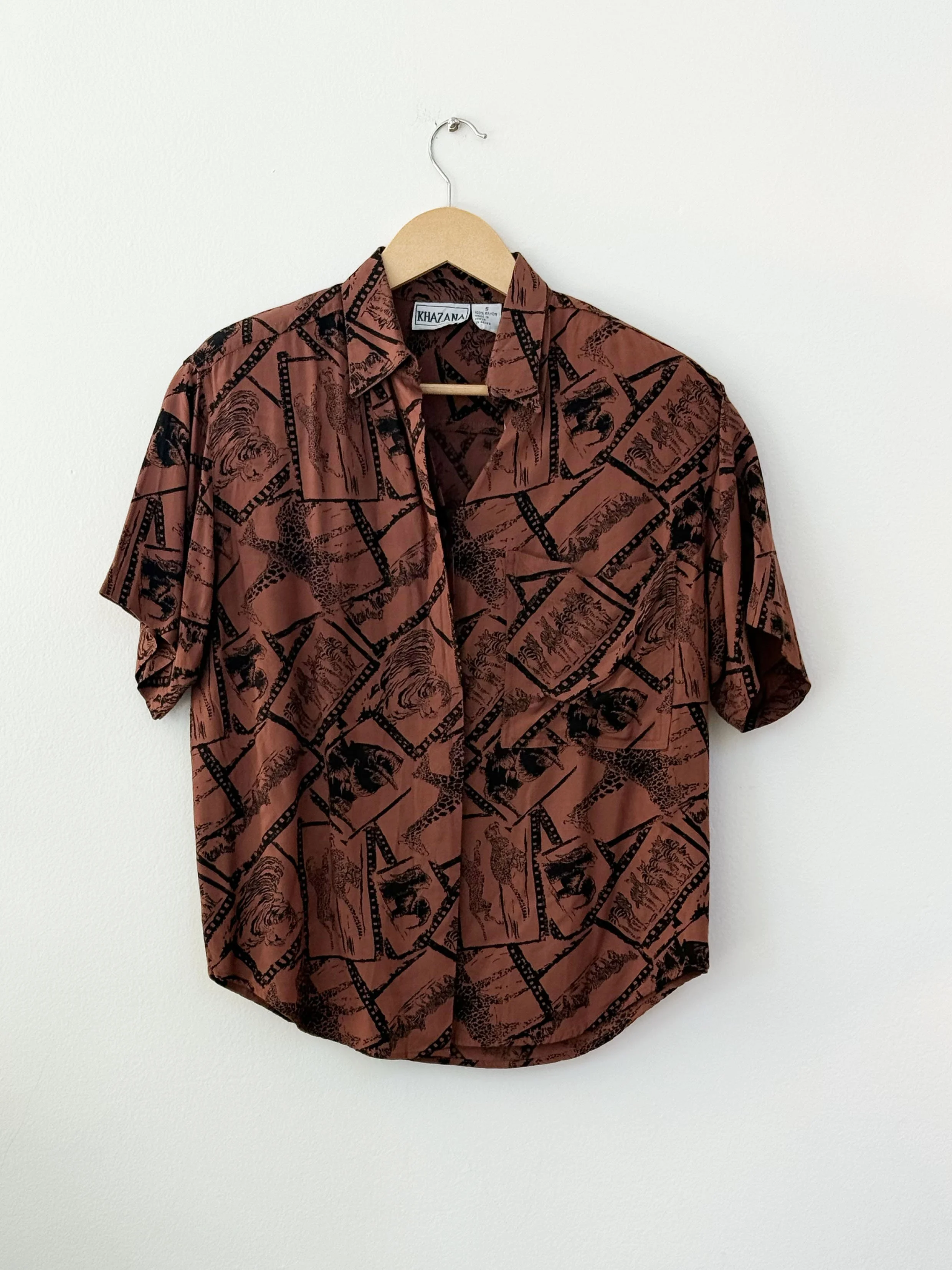 1980s Safari Blouse