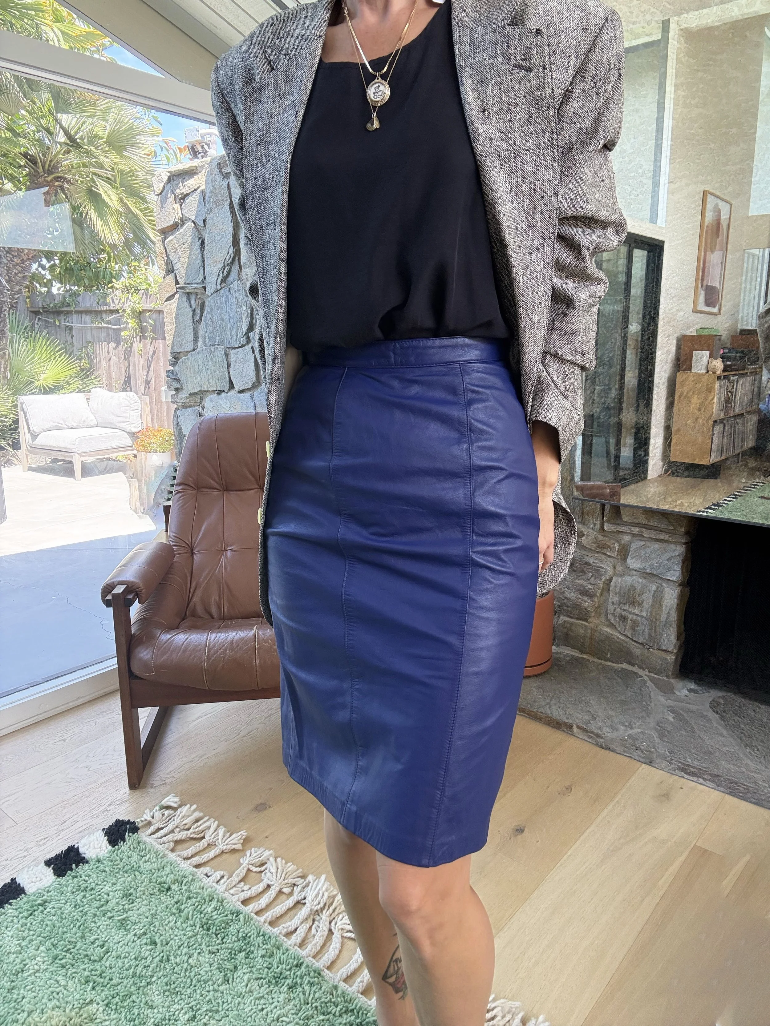 deep purple leather skirt modeled2.jpg