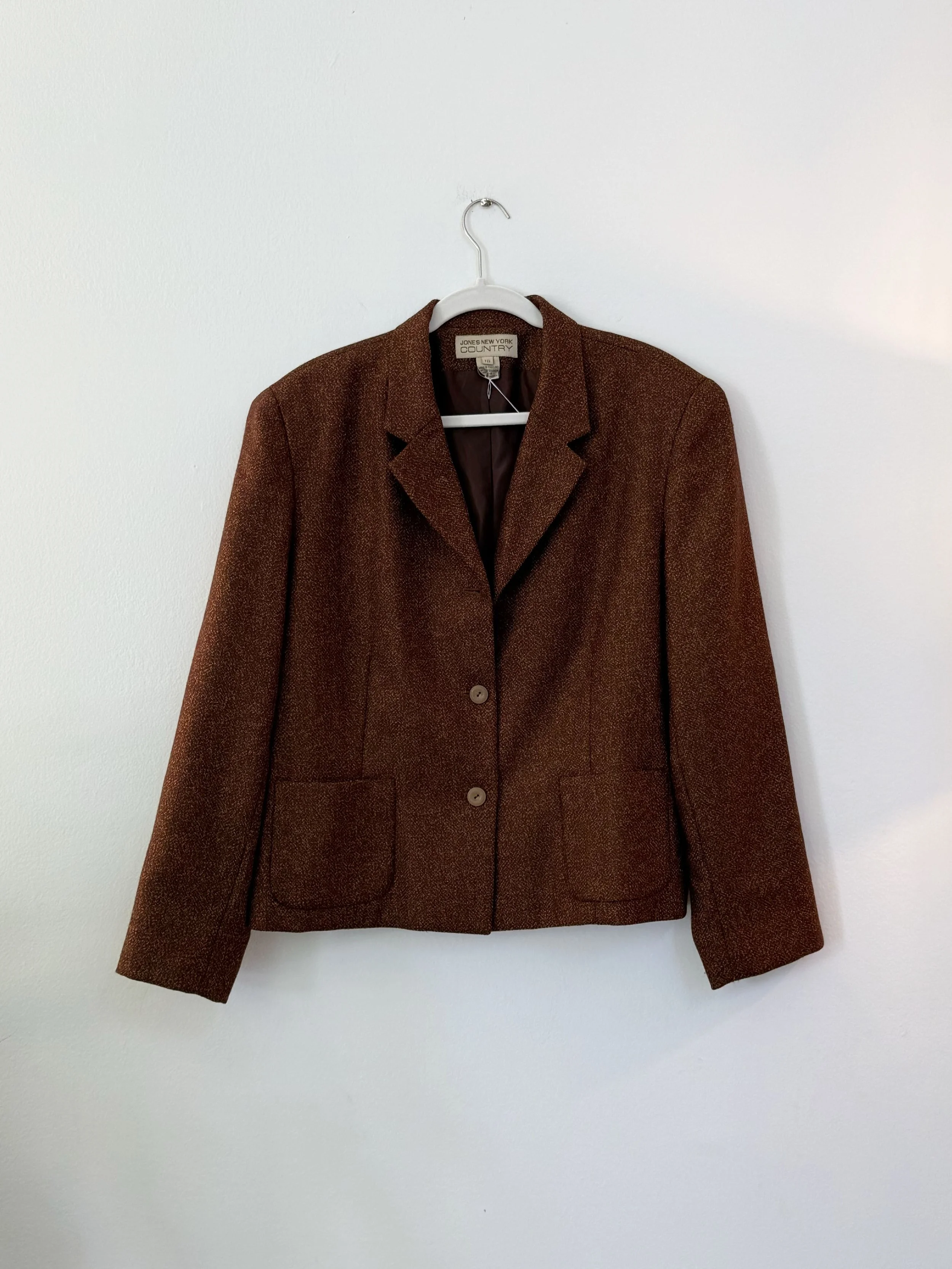 1980s Jones New York Country Wool Blazer