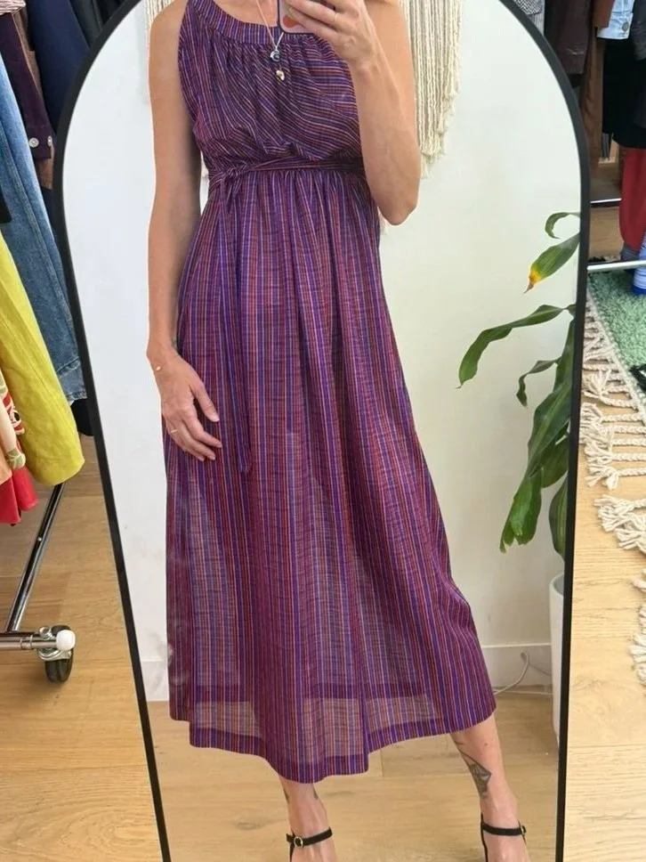 1970s Givenchy Purple Disco Dress