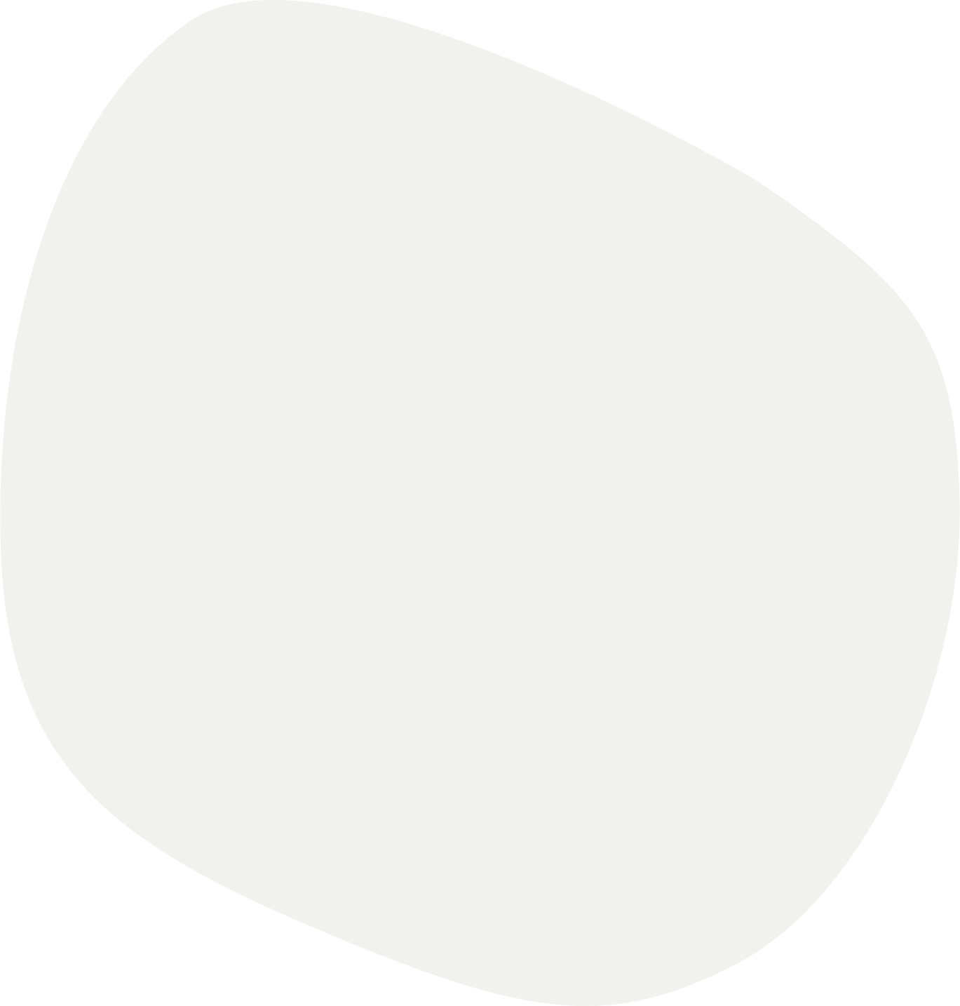 A white, irregularly shaped object with rounded edges on a black background.