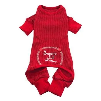 Santa's Lil' Helper Red Christmas Pajamas
