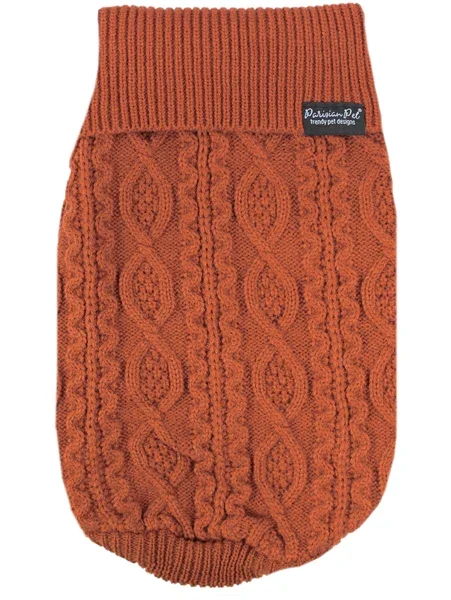Cable Knit Sweater-Terracotta