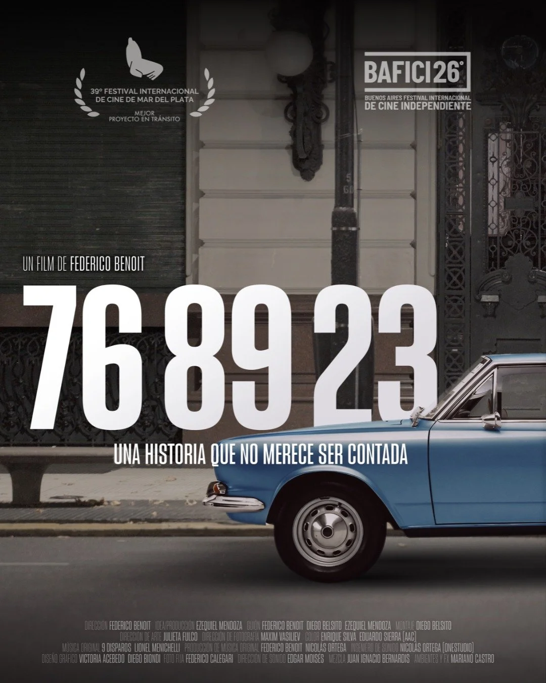 El viernes 24 de abril a las 20hs presentamos: 76 89 23 del Dir. Federico Benoit en Sala L&uacute;cida.
Este documental homenajea a la pel&iacute;cula 76 89 03 realizada en el a&ntilde;o 2000. Mediante entrevistas, archivo, hallazgos period&iacute;st