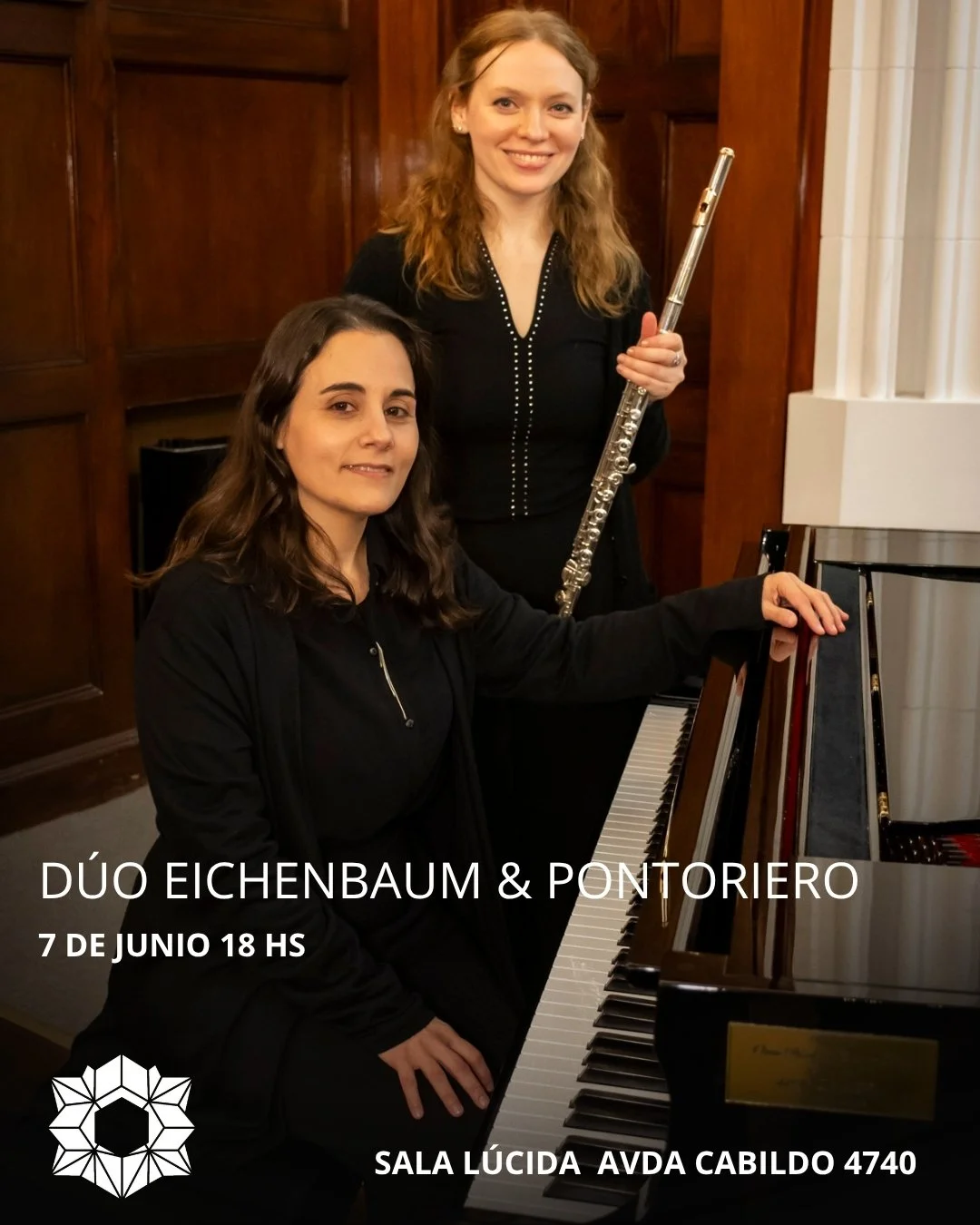El domingo  7 de junio a las 18 hs presentamos el  D&uacute;o Eichenbaum &amp; Pontoriero de Flauta y Piano con Paula Eichenbaum y Alba Marina Pontoriero.

El d&uacute;o con flauta y piano surge en 2023 como el resultado de la convergencia de dos tra
