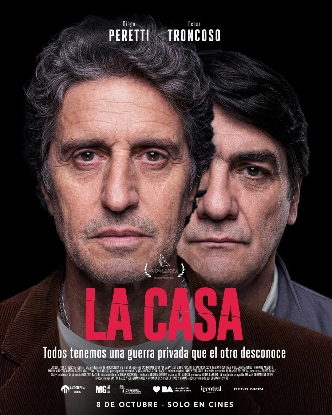 LA CASA LLEGA A SALA L&Uacute;CIDA.
Con Diego Peretti y C&eacute;sar Troncoso (El Eternauta), una historia donde intentar conservar lo propio puede convertirse en una pesadilla.
ㅤ
Hugo Vaca (Peretti) se queda fuera del mercado laboral y, acorralado p