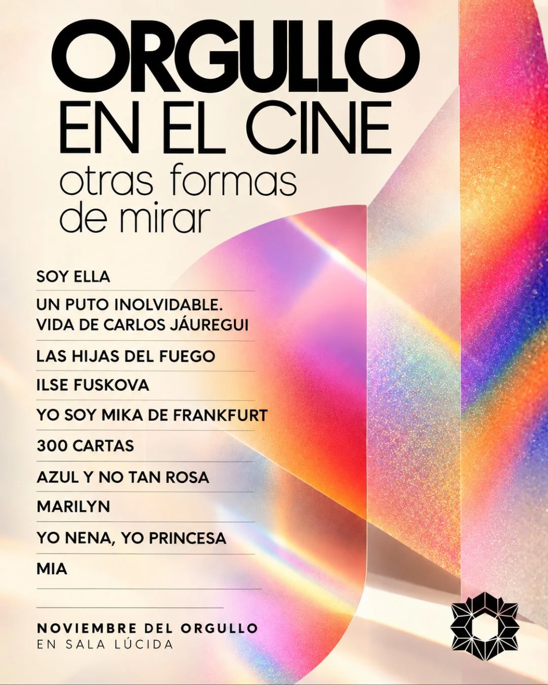 ORGULLO EN EL CINE: OTRAS FORMAS DE MIRAR
Durante noviembre presentamos un ciclo de pel&iacute;culas que invita a reflexionar sobre las diversidades y sus representaciones en la cultura y en el cine.

Una selecci&oacute;n de historias que recuperan m