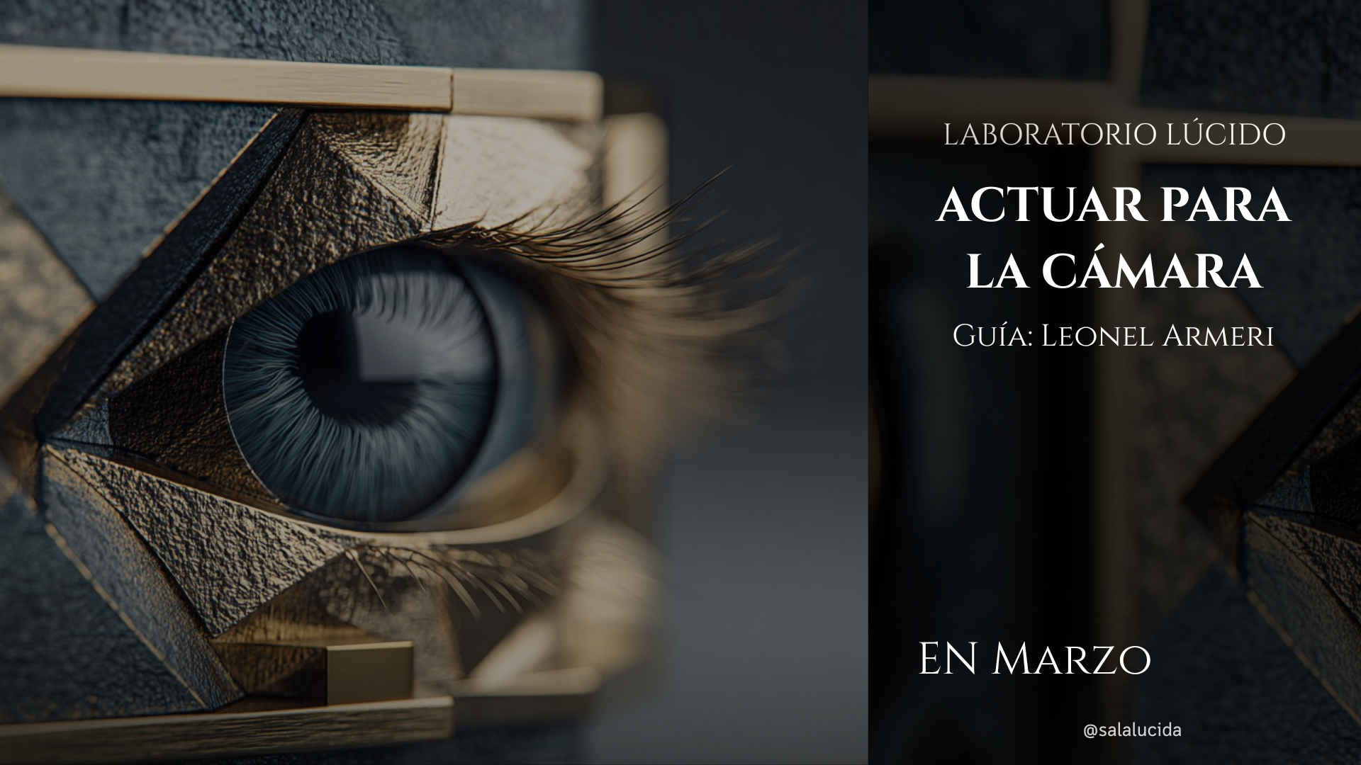 Laboratorio lucido Actuar para la cámara