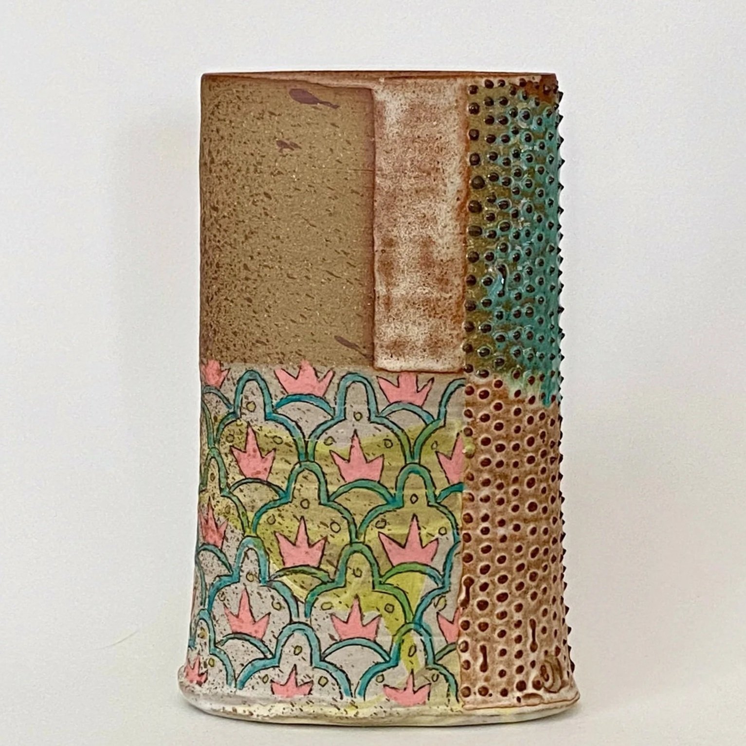 Quilted Silk Vase