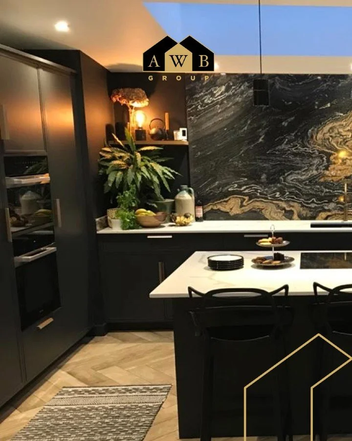 Looking back through old pictures &amp; we noticed it fitted very well with our new branding! This project involved an extension, loft conversion &amp; full house renovation in Harpenden.

Click the link in our bio to get in touch/ see more of our wo