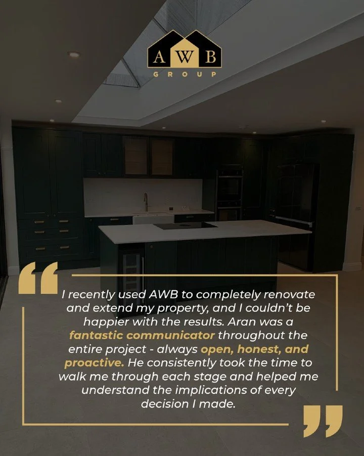 We believe great builds come from clear communication, thoughtful planning, and treating every decision with care.

Proud to deliver another quality home renovation for a happy client.

#AWBGroup #HomeRenovationUK #HouseExtension #KitchenRenovation #