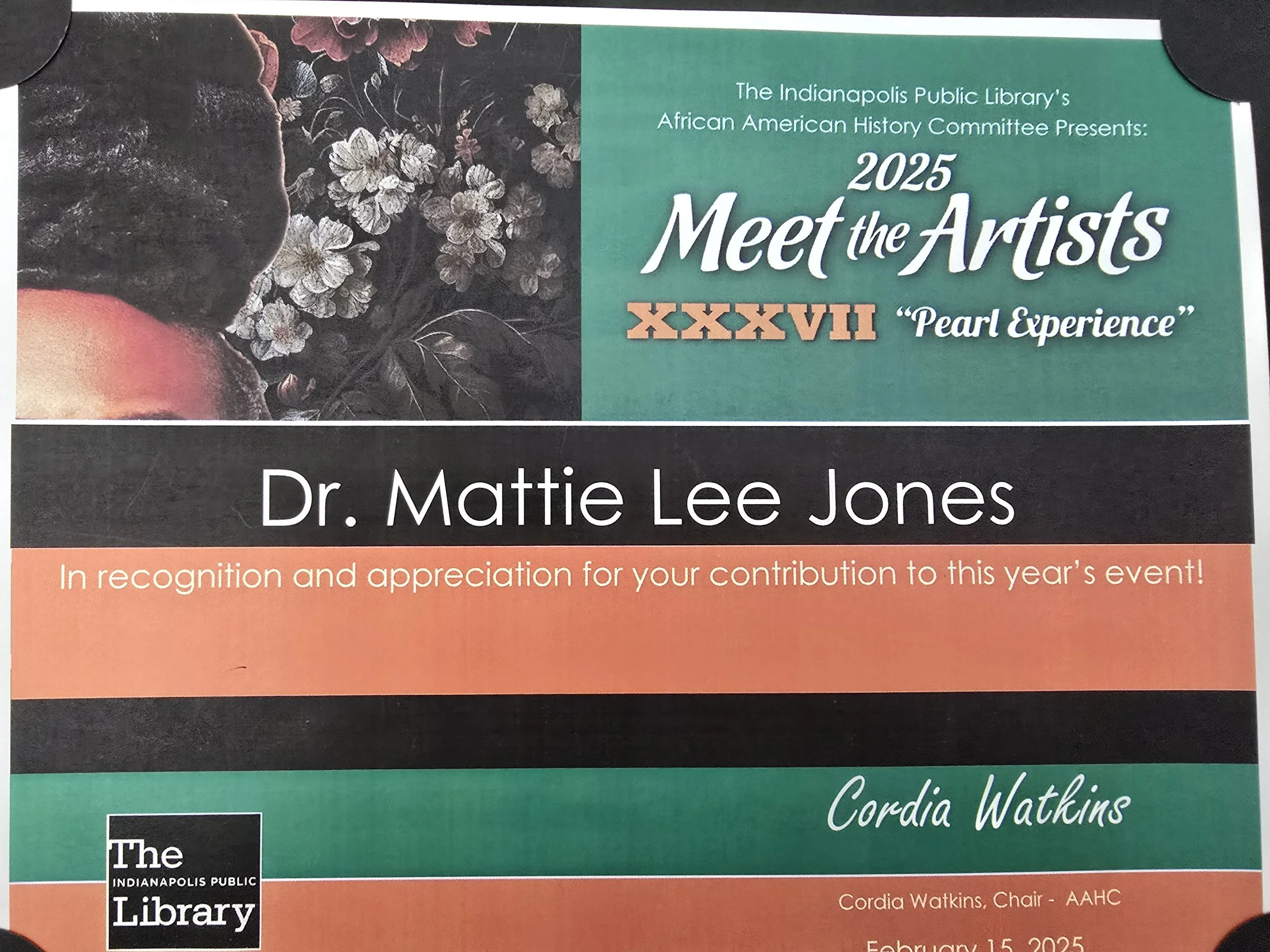 2025 MEET THE ARTIST CERTIFICATE