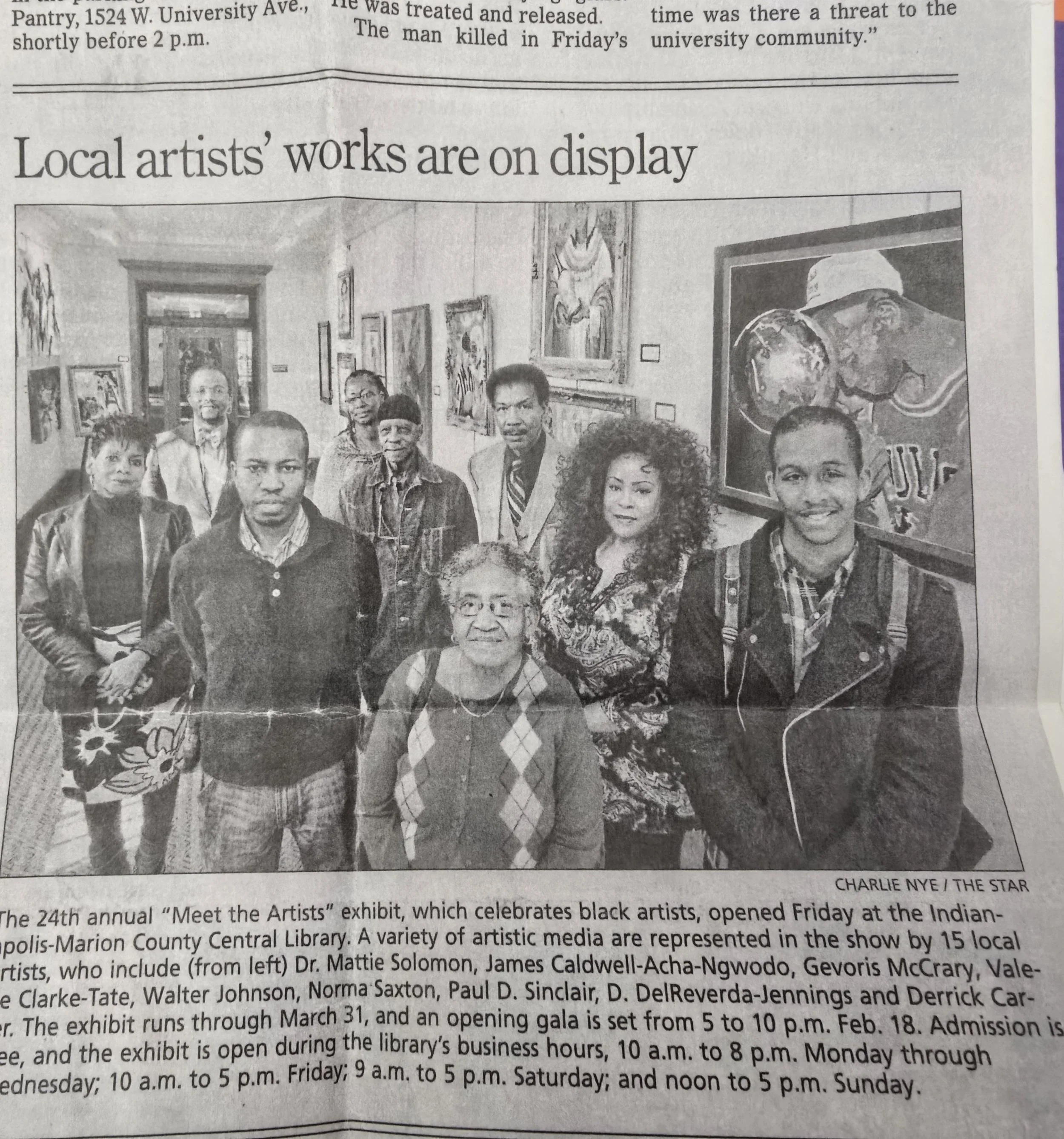 INDIANAPOLIS PUBLIC LIBRARY ARTICLE 