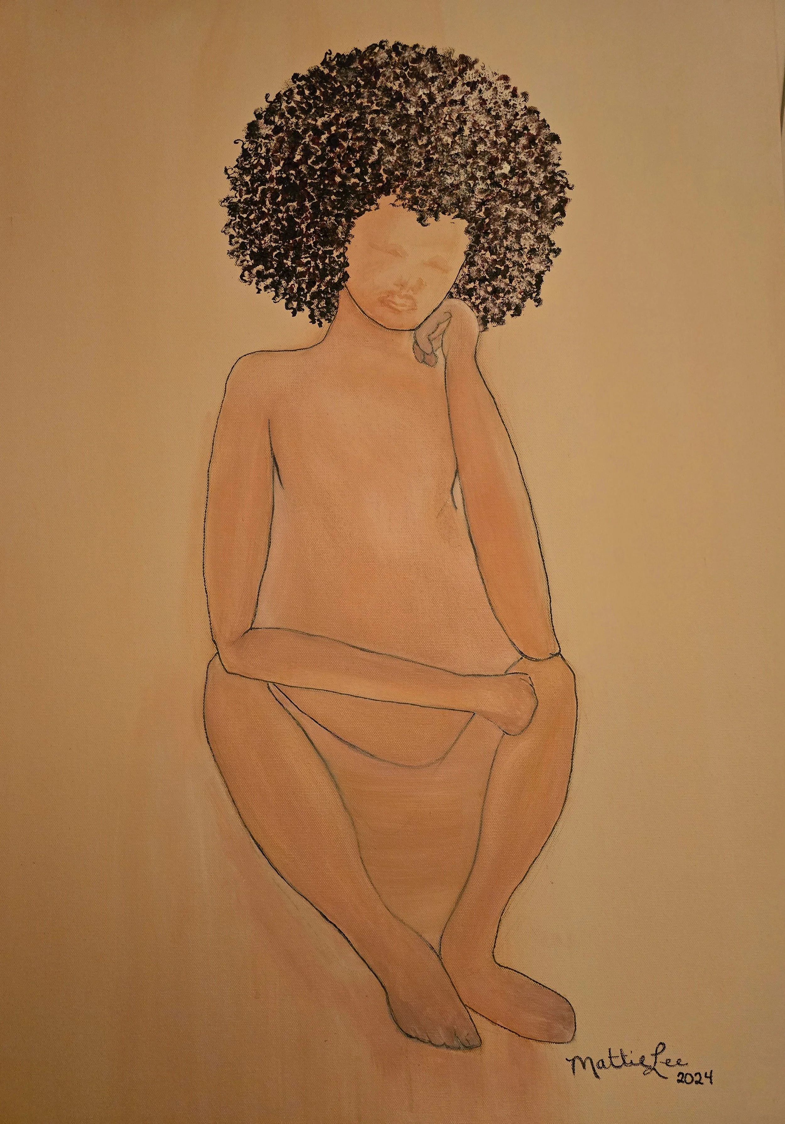 BEING ME OIL ON CANVAS 36X24 