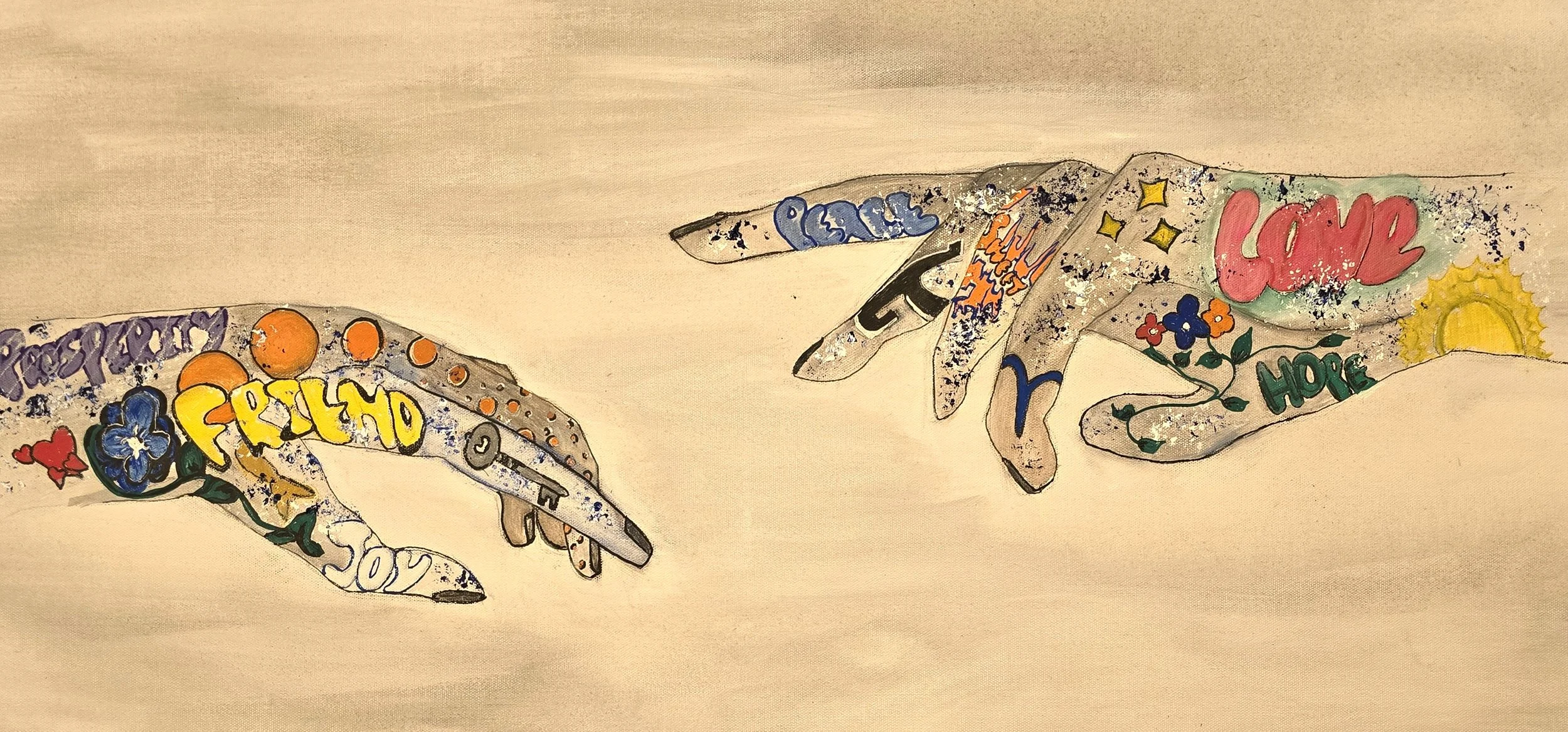 PIONT THE WAY OIL 15X30 PRINT ON CANVAS