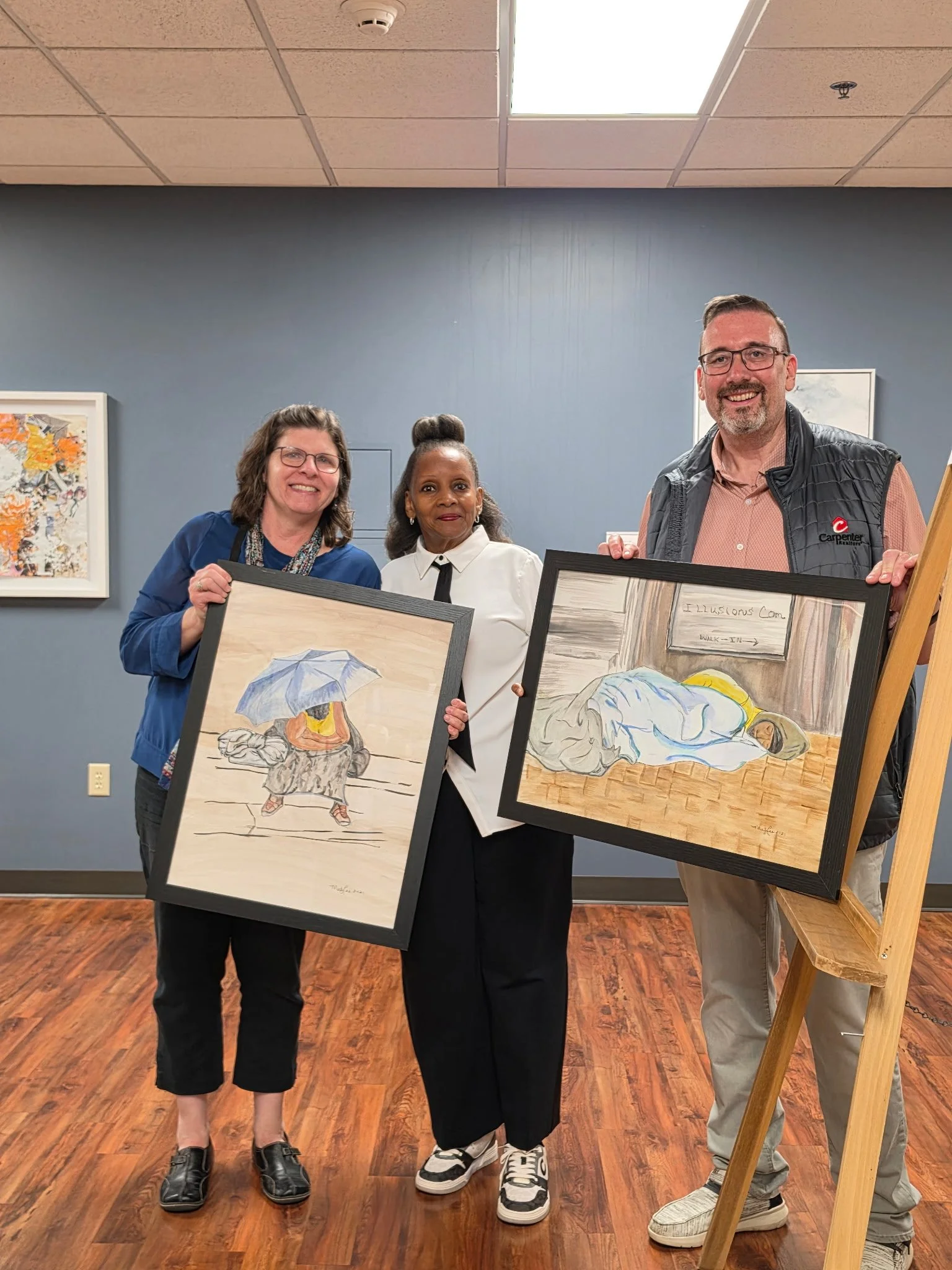 WINNERS OF MY ORIGINAL ART " THE ILLUSIONS OF LIFE SERIES" AT THE 2026 GENNESSARET FREE CLINICS GALLERY AUCTION.( The first event that I have curated)