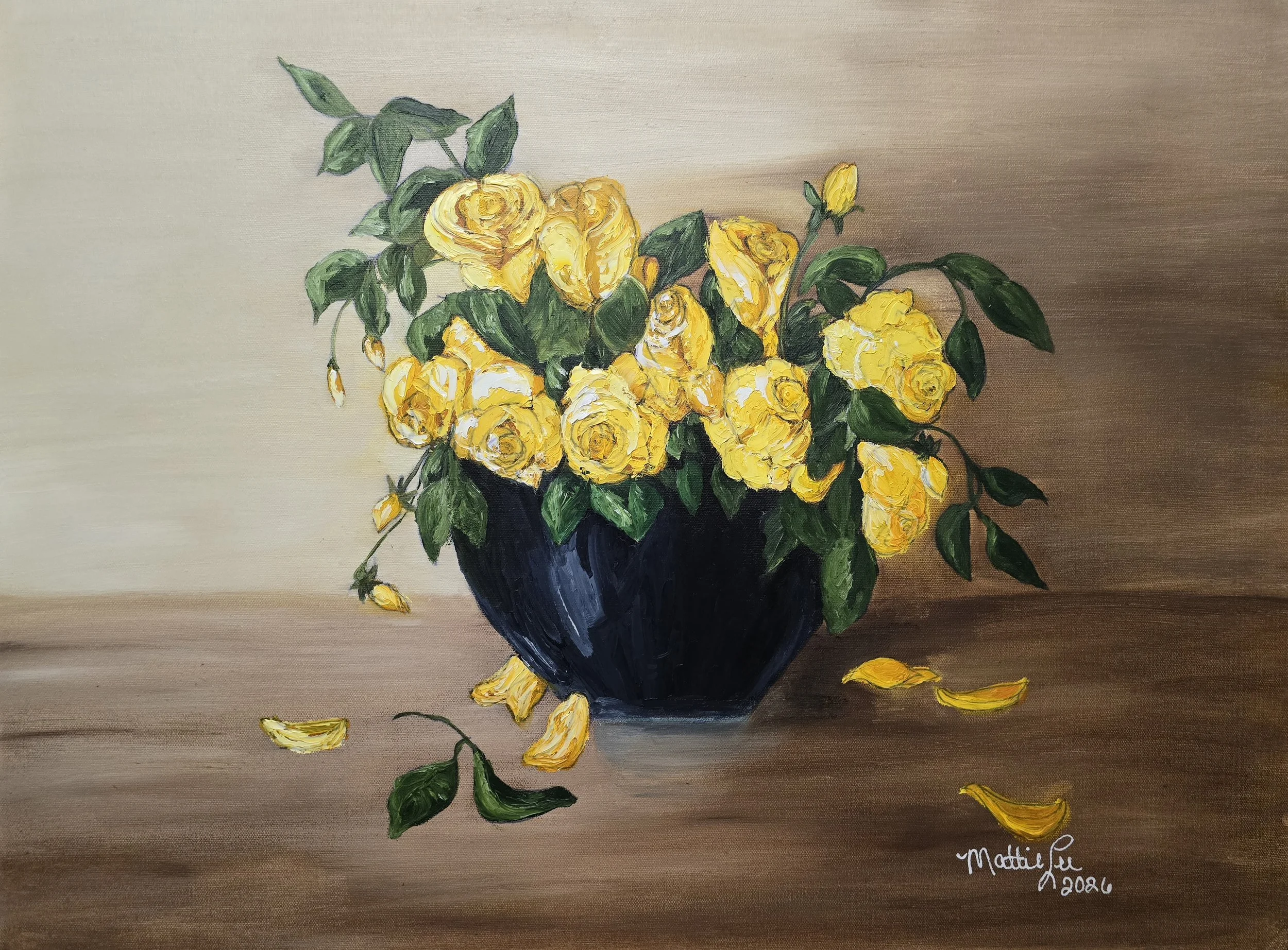 SELAH BLOOM series Titled: PERSONAL BLOOM oil 24x30
