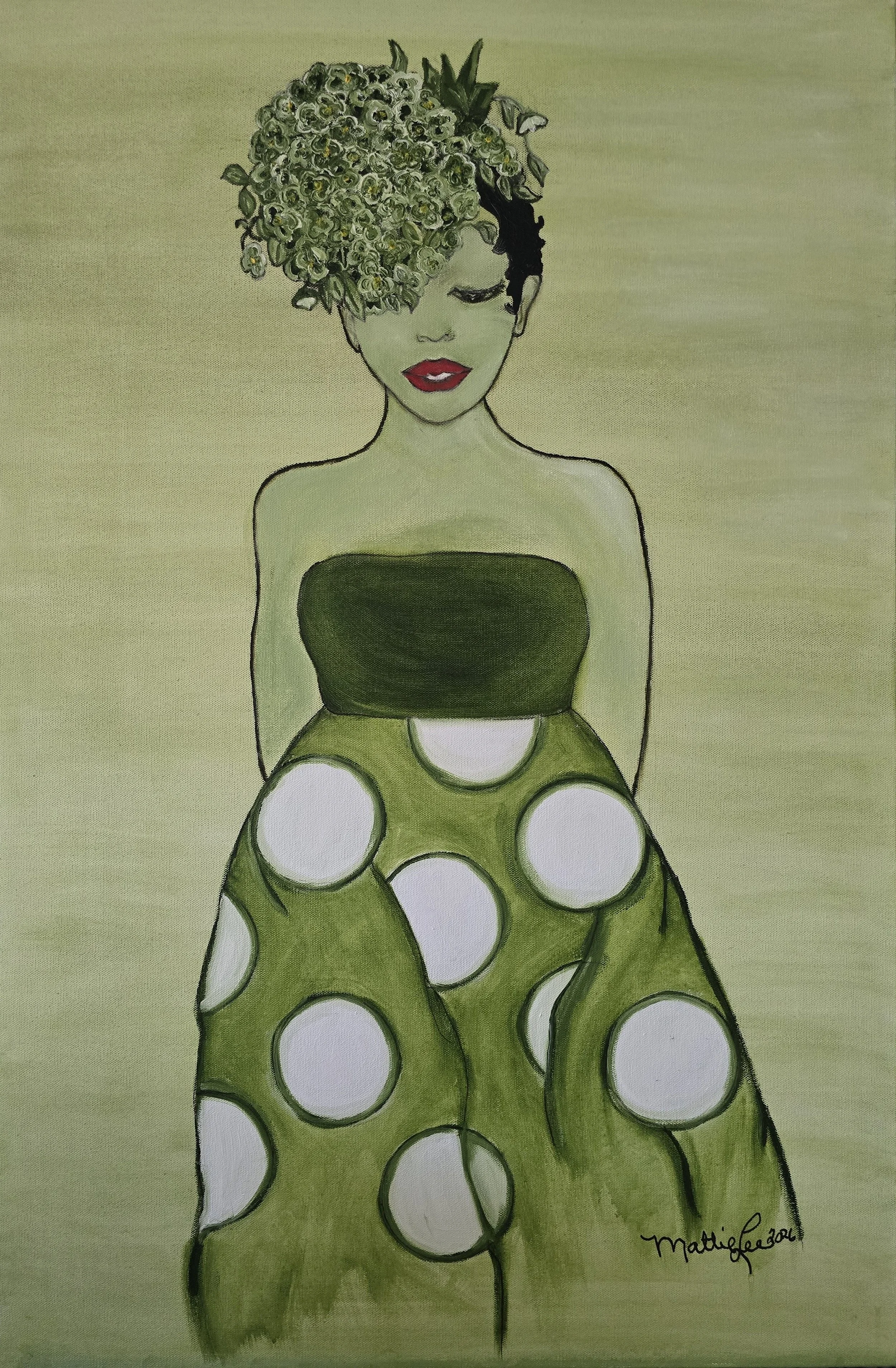 SELAH BLOOM series: INNER BLOOM-OIL ON CANVAS-36X24