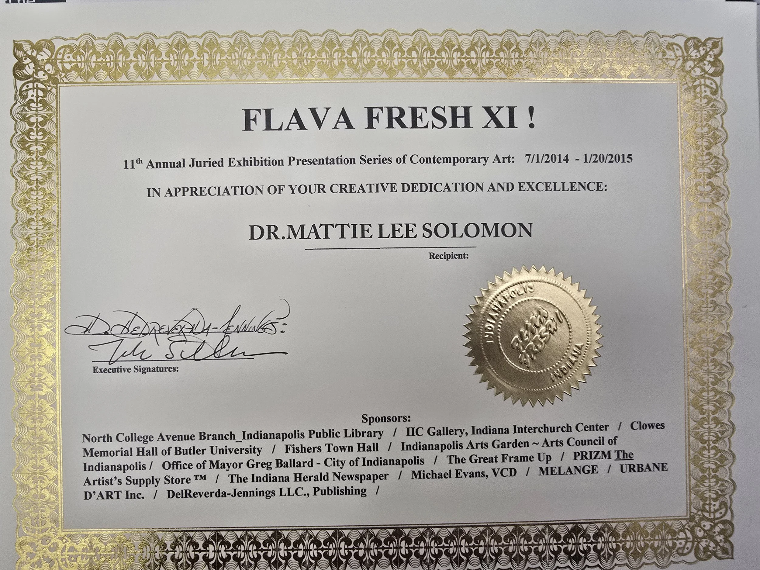 FALVA FRESH CERTIFICATE 