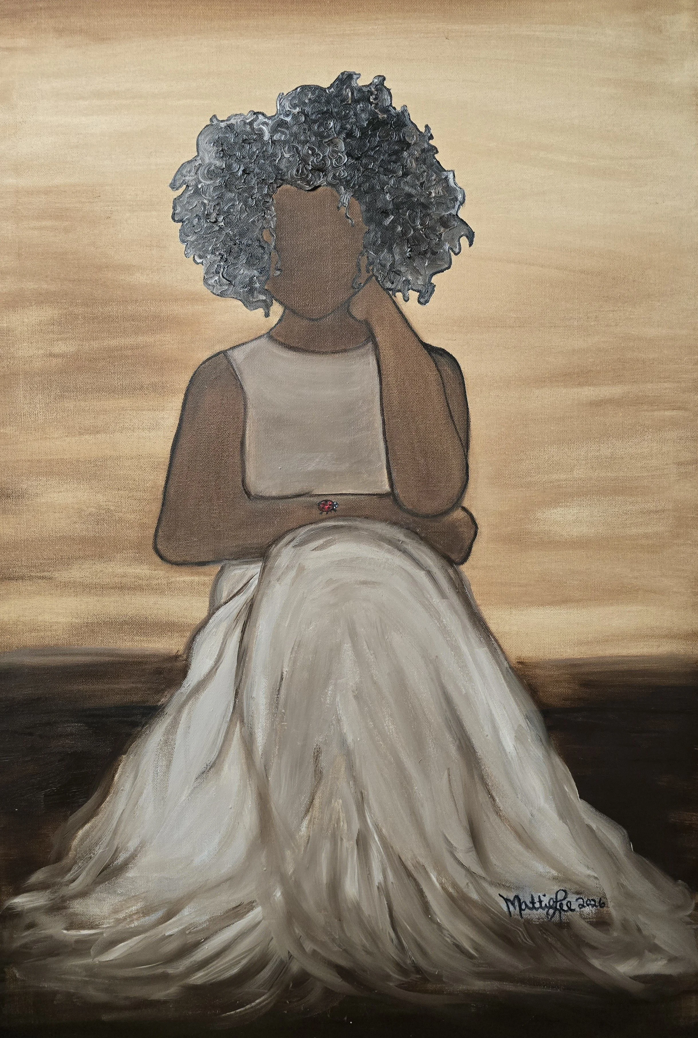 VISION OF ENDURANCE SERIES: Titled Quiet Passenger oil on canvas