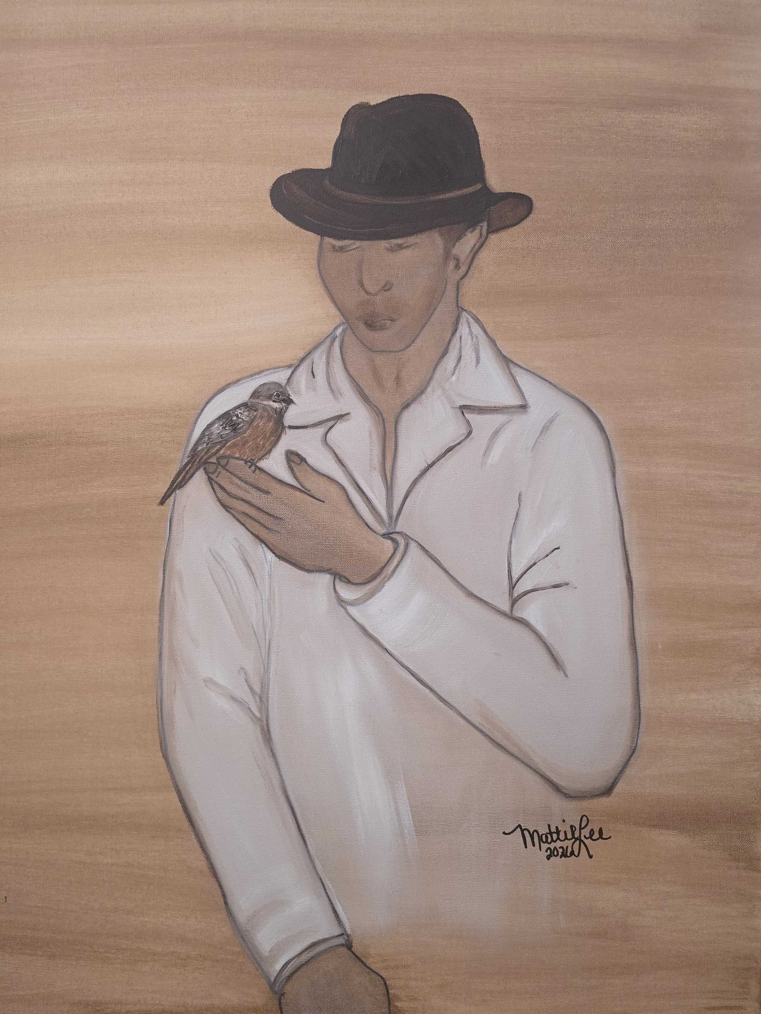 VISIONS OF ENDURANCE SERIES: Titled Silent Reliance 30x24 oil on canvas