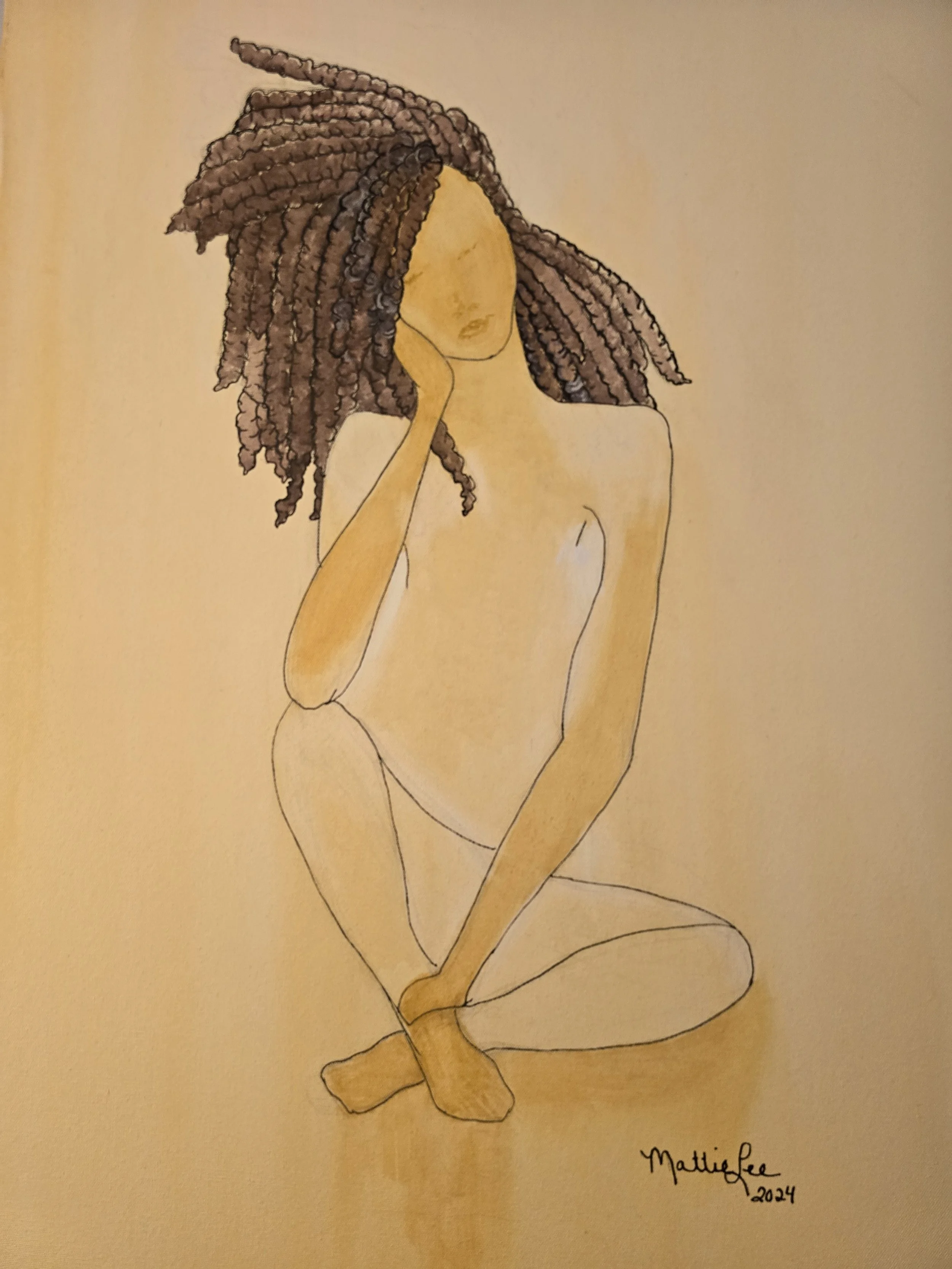 LOCS OF LOVE OIL ON CANVAS 36X24
