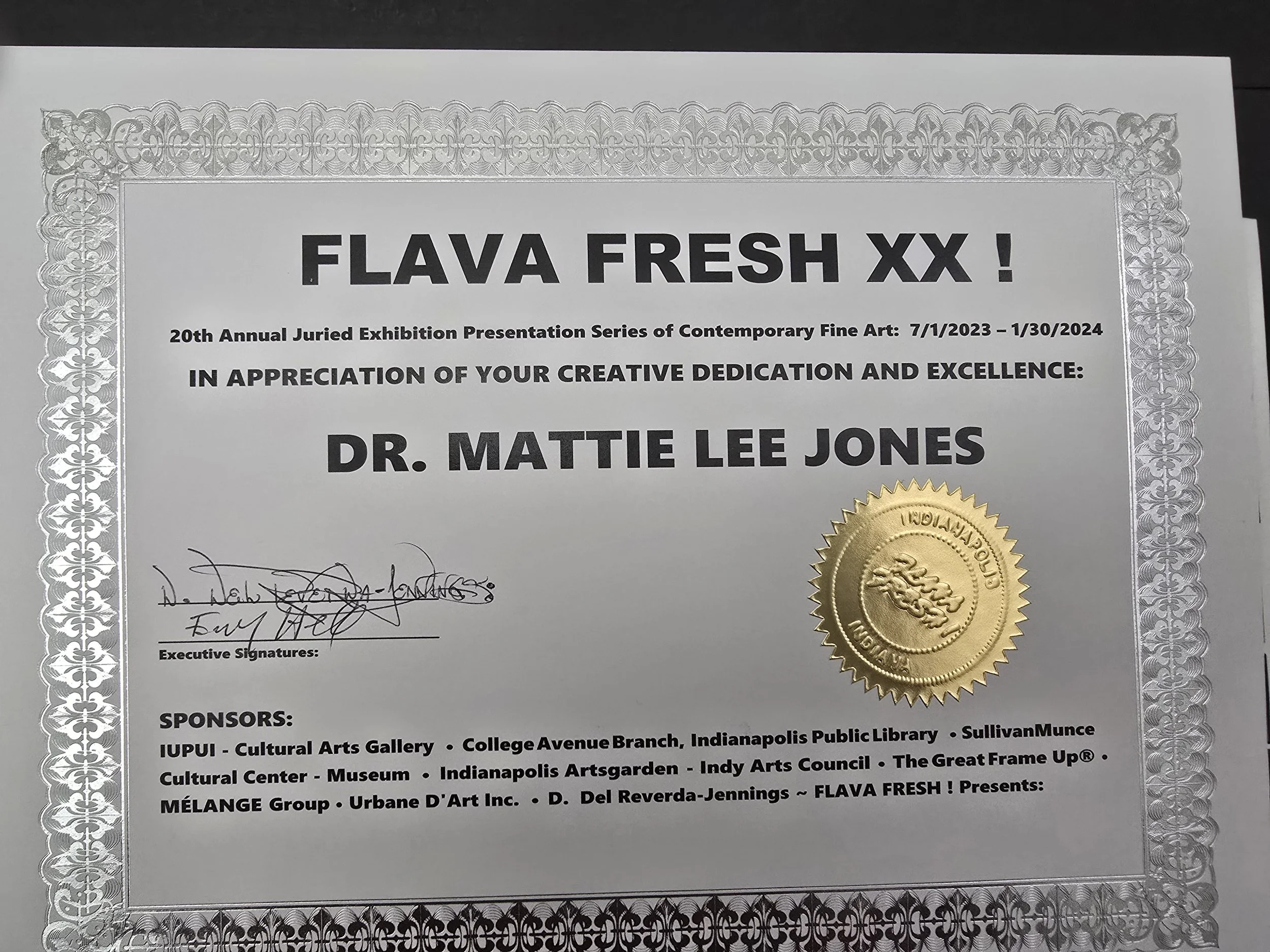 FLAVA FRESH CERTIFICATE 2023-2024 